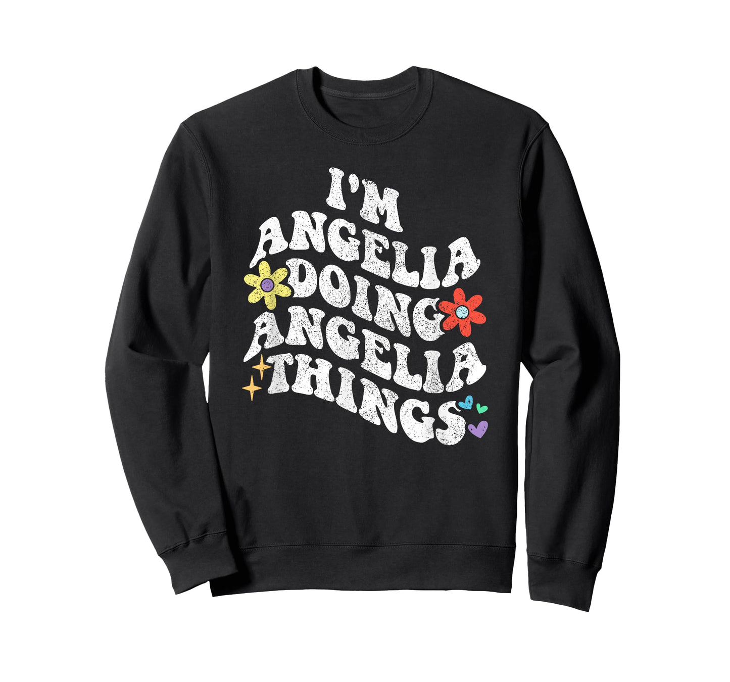 Retro Groovy Im ANGELIA Doing ANGELIA Things Funny Mother's T-Shirt