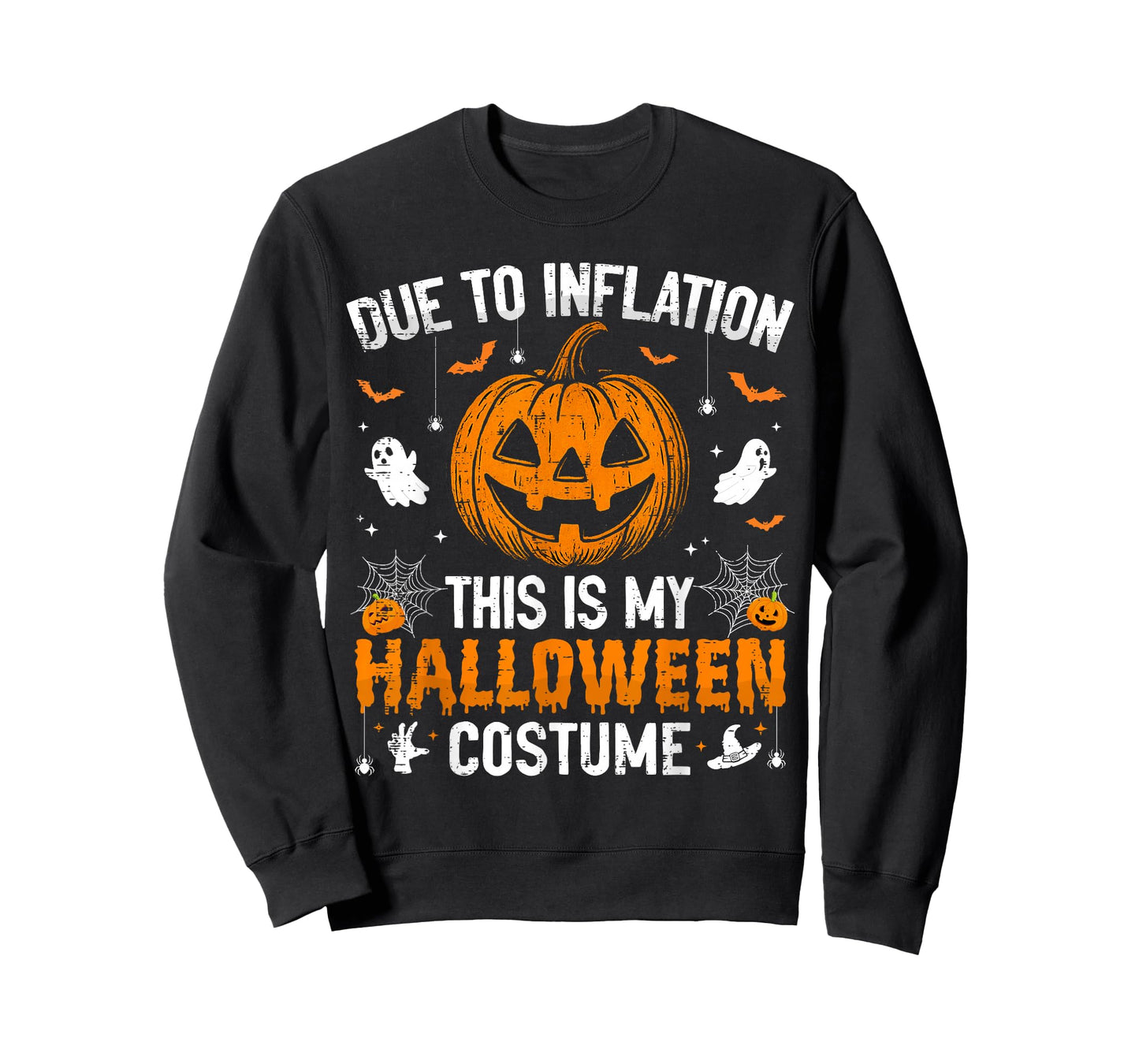 Due To Inflation This Is My Halloween Costume Funny Pumpkins T-Shirt