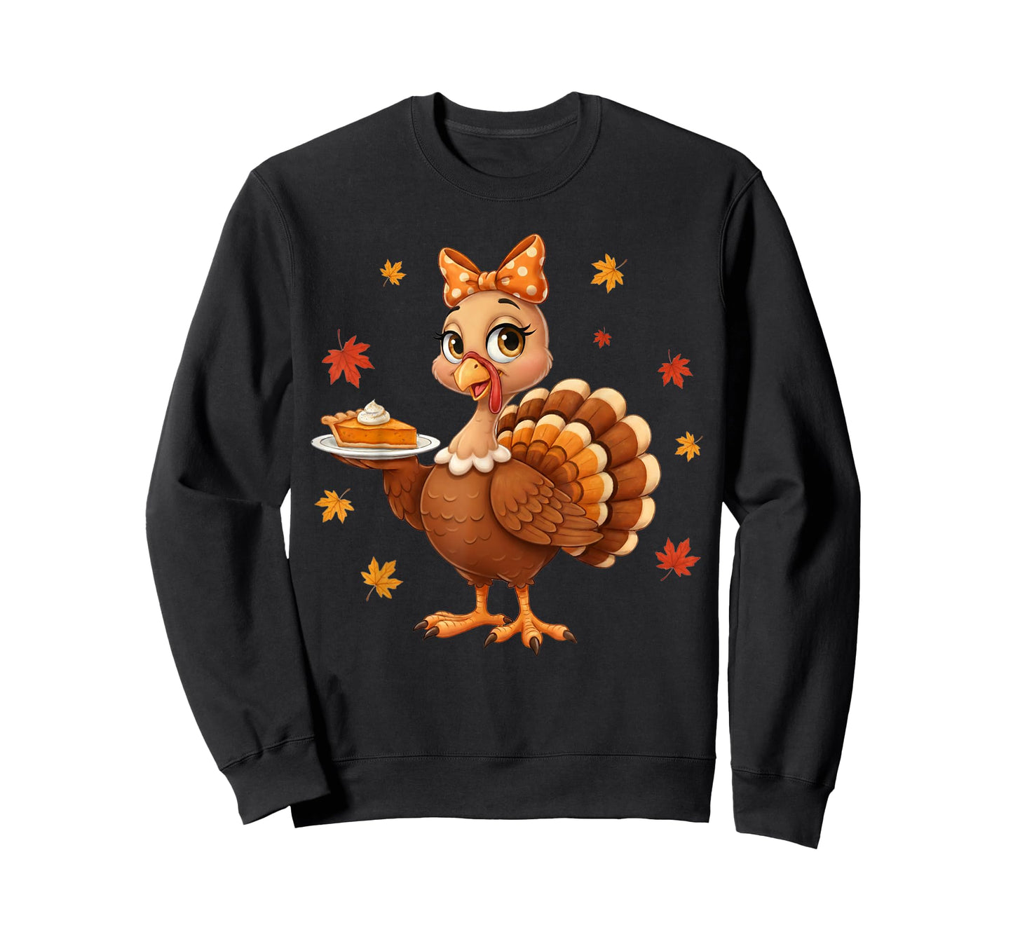 Turkey Coquette Bow Pie Turkey Day Girls Fall Thanksgiving T-Shirt