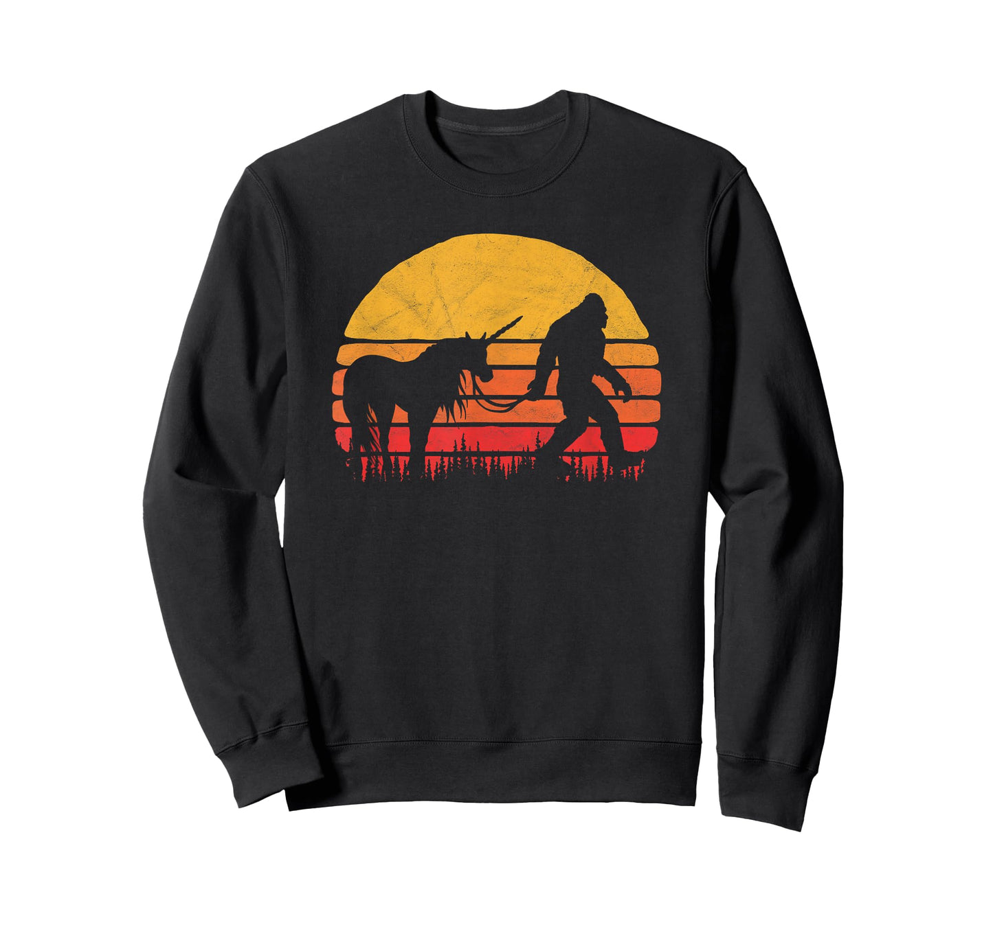 Funny Bigfoot / Sasquatch & Unicorn - Legends! T-Shirt