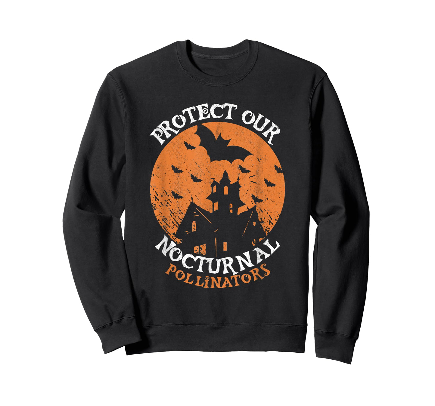 Protect Our Nocturnal Pollinators Bat Halloween Bats T-Shirt
