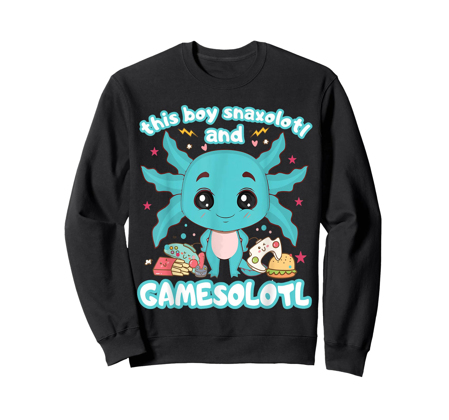 Gamesolotl Gamer Axolotl Gamer Boy Snaxolotl Gamesolotl T-Shirt