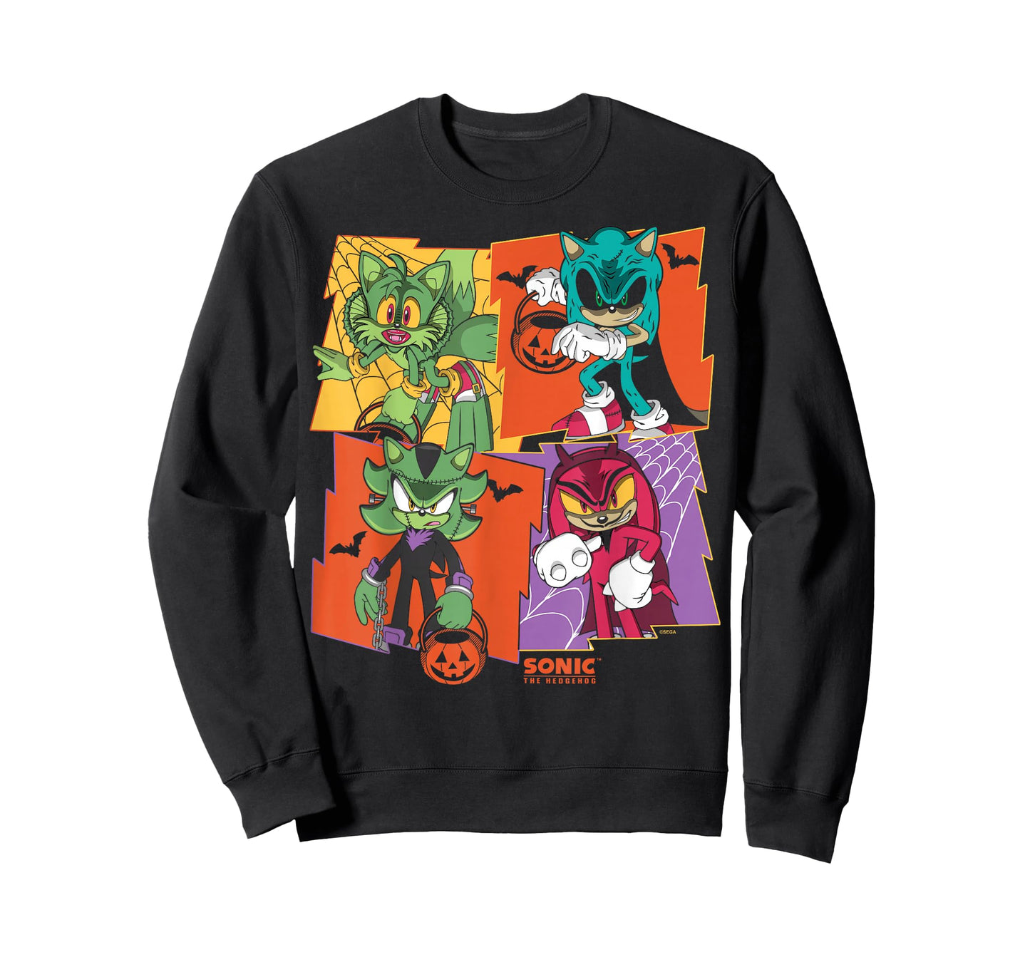 Sonic The Hedgehog Halloween Creepy Monster Portraits T-Shirt