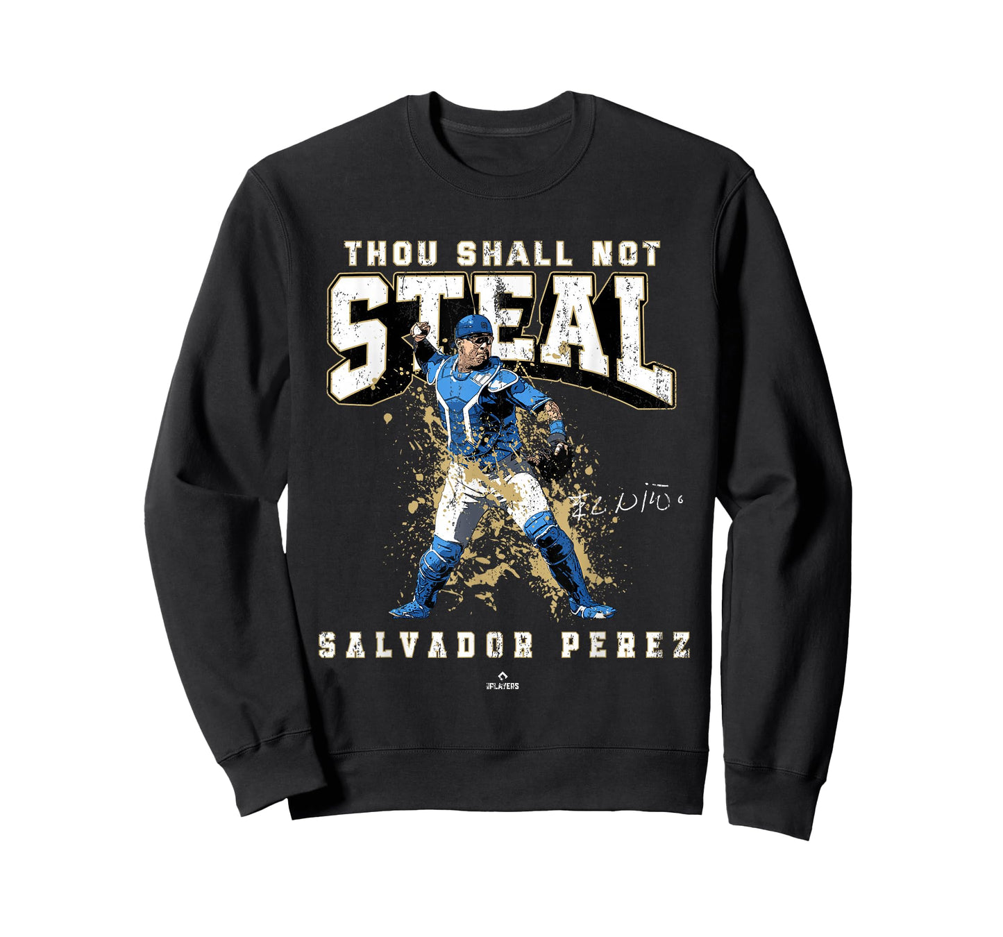 Thou Shall Not Steal Salvador Perez Kansas City MLBPA T-Shirt