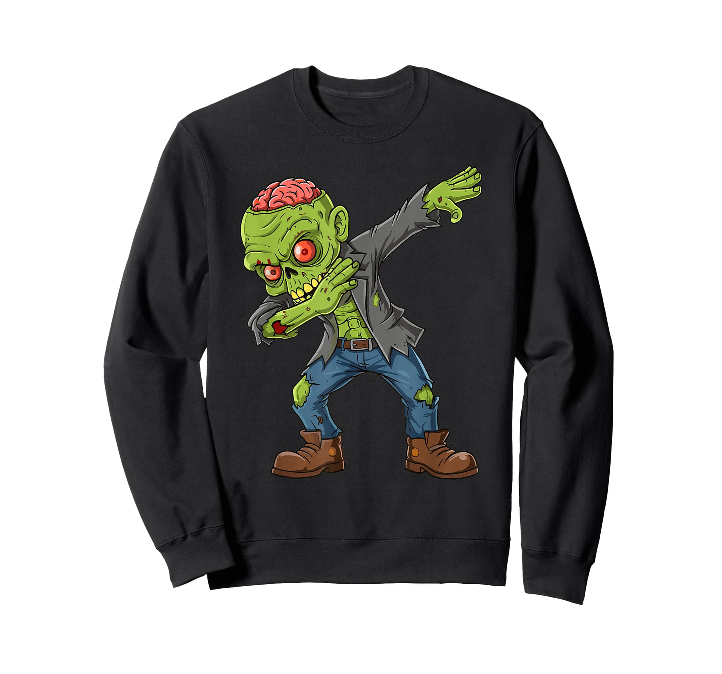 Dabbing Spooky Zombie Kids Boys Men Costume Halloween T-Shirt