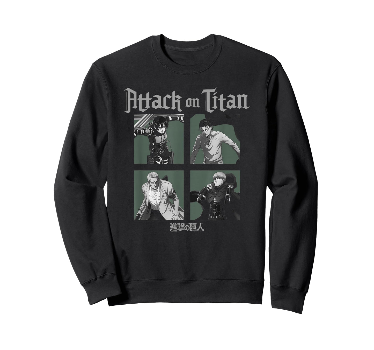 Attack on Titan Season 4 Character Portrait Squares Anime T-Shirt