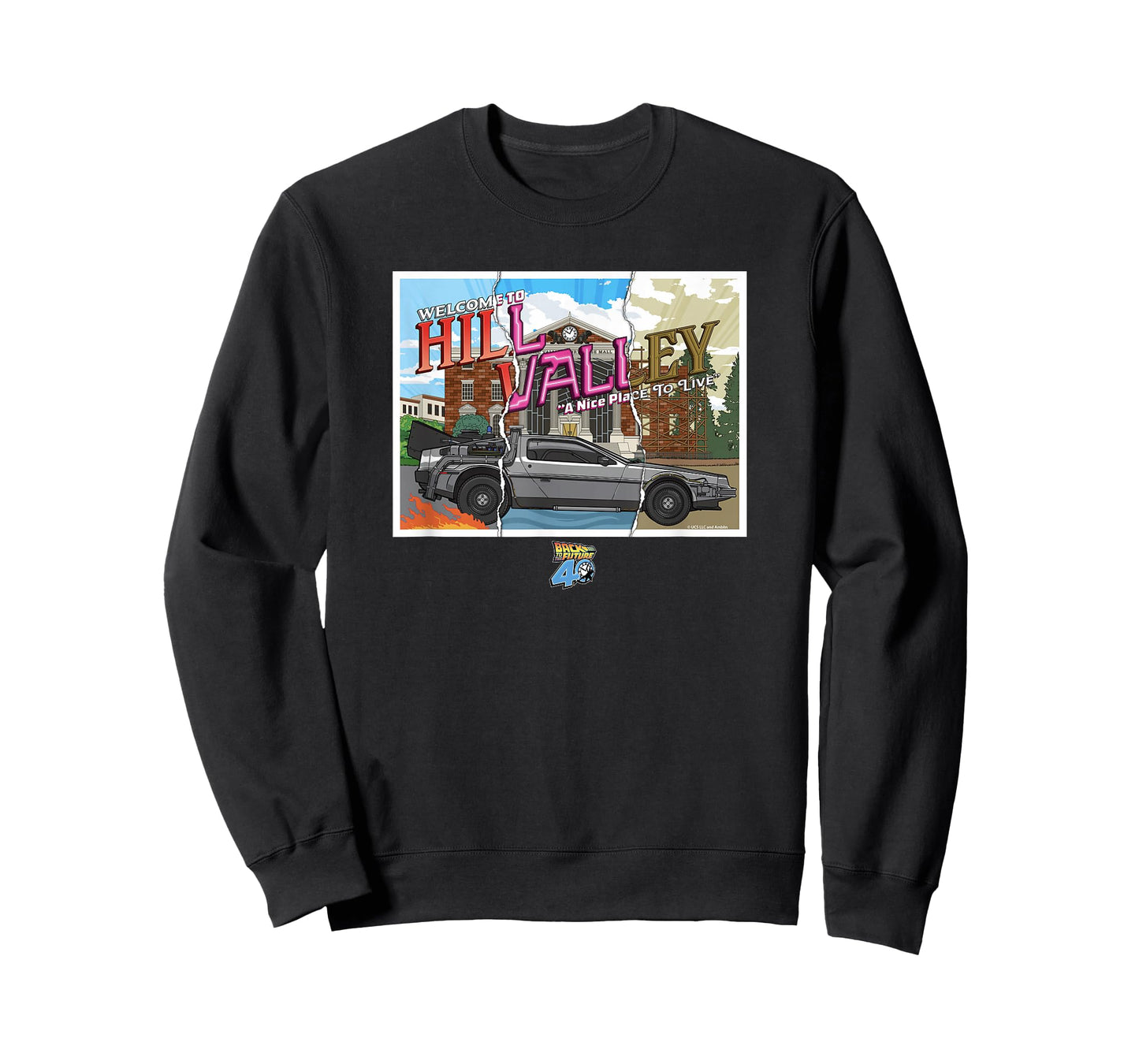 Back to The Future 40th Anniversary Hill Valley Time Machine T-Shirt