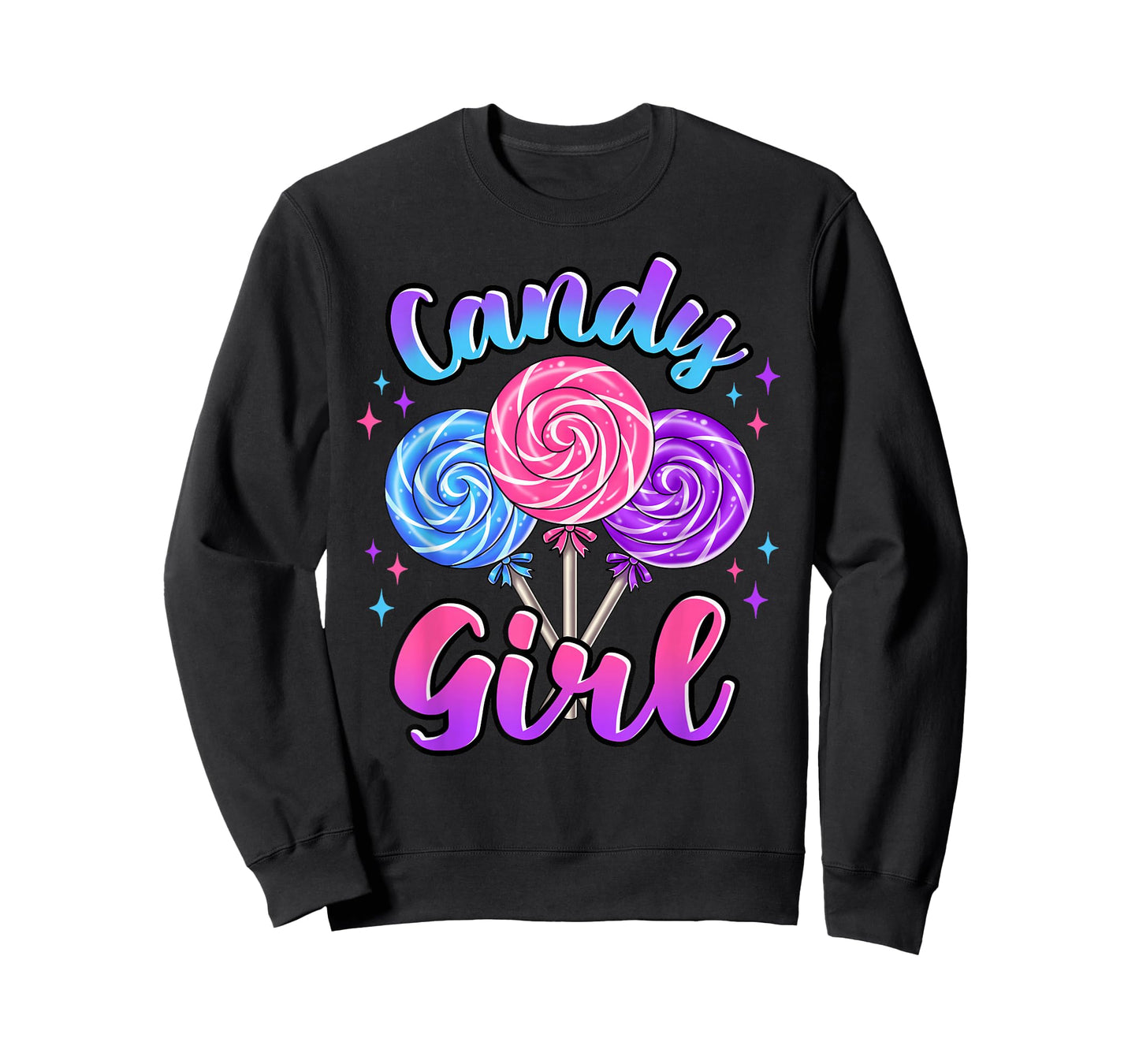 Cute Lollipop Candy Design for Women Girl Toddler Kids T-Shirt