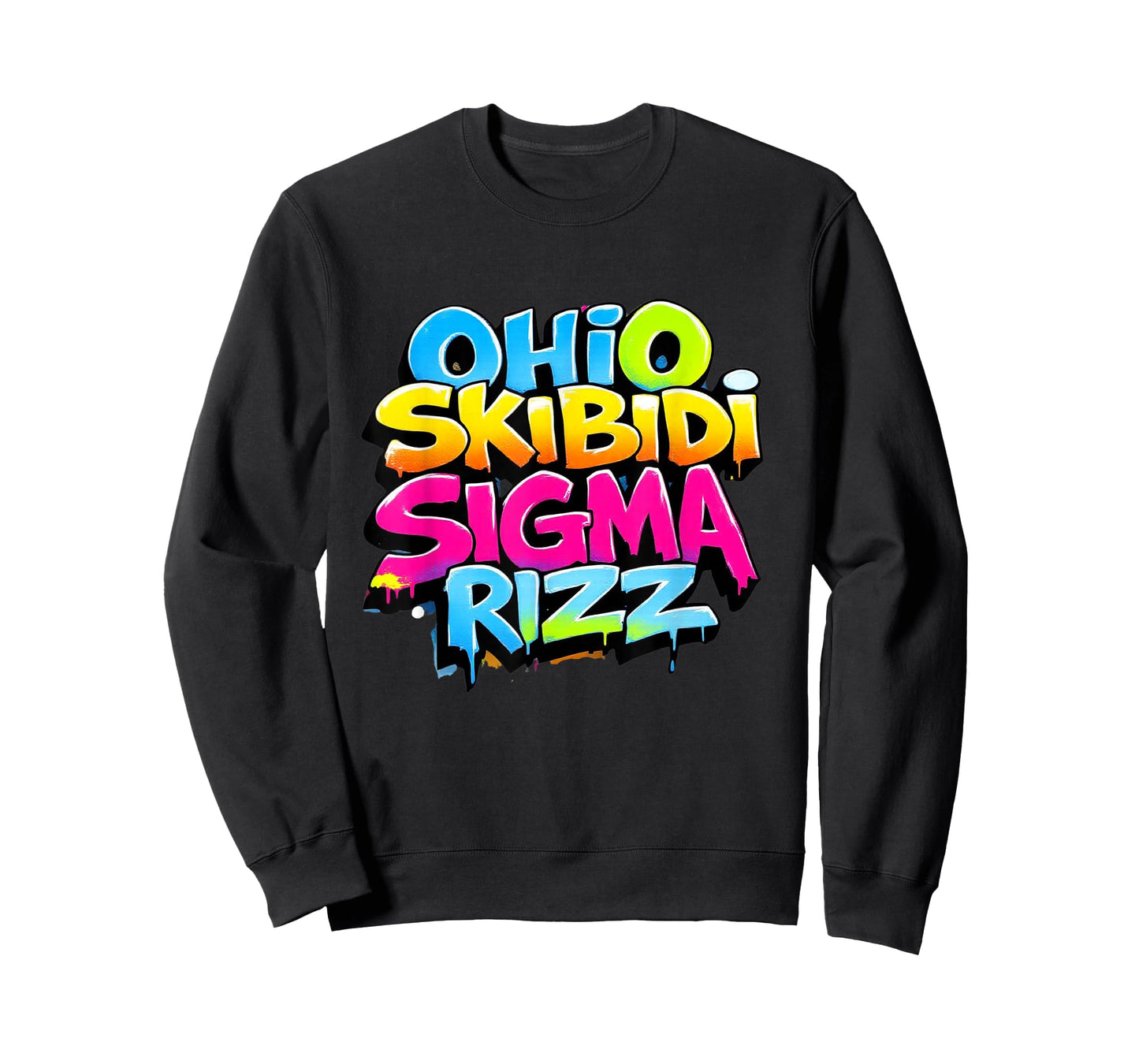 Skibidi Rizz Ohio Sigma Funny Rizzler Gift Graffiti T-Shirt