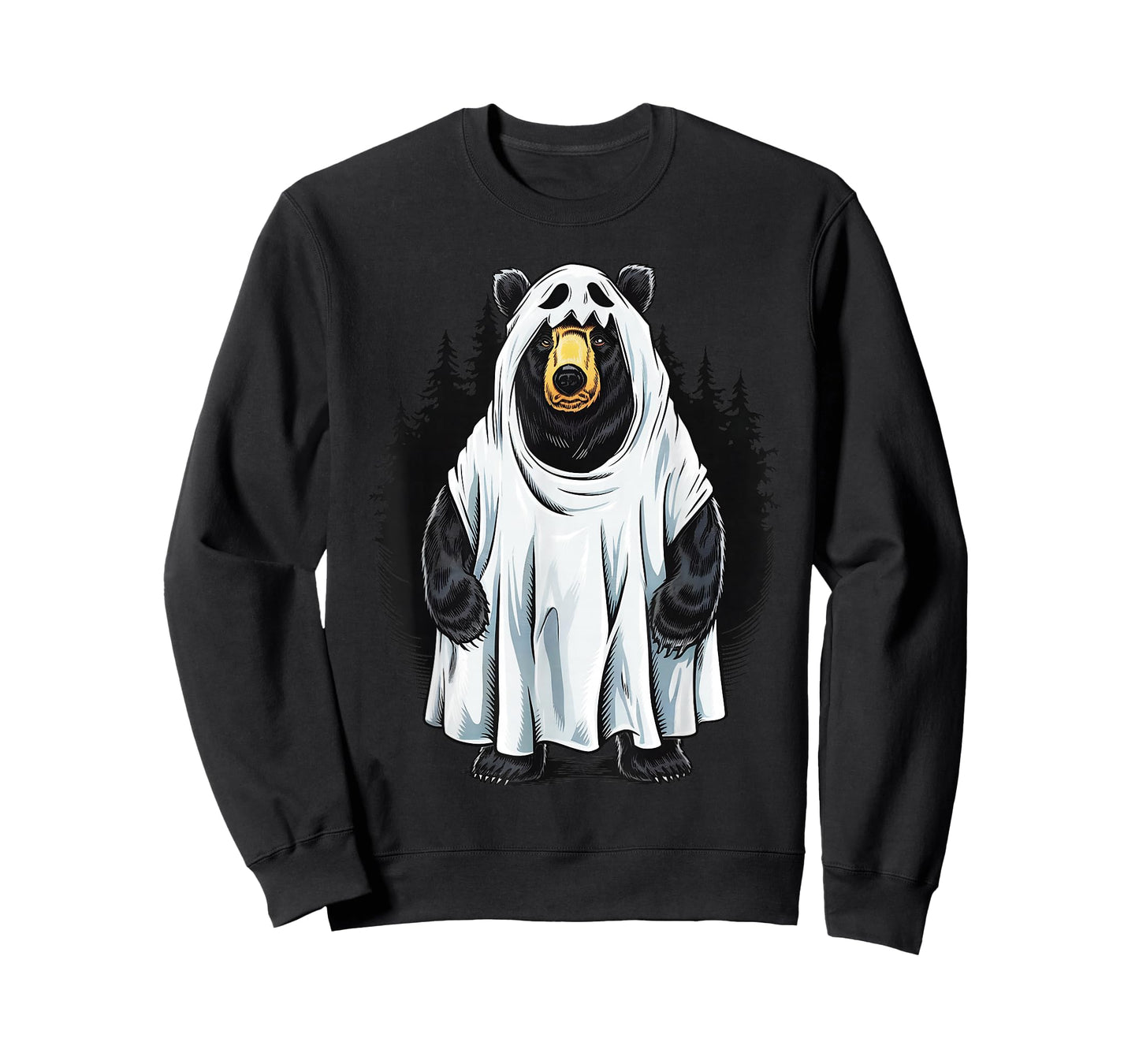 Funny Bear Cool Boo Ghost Halloween Costume Gifts T-Shirt