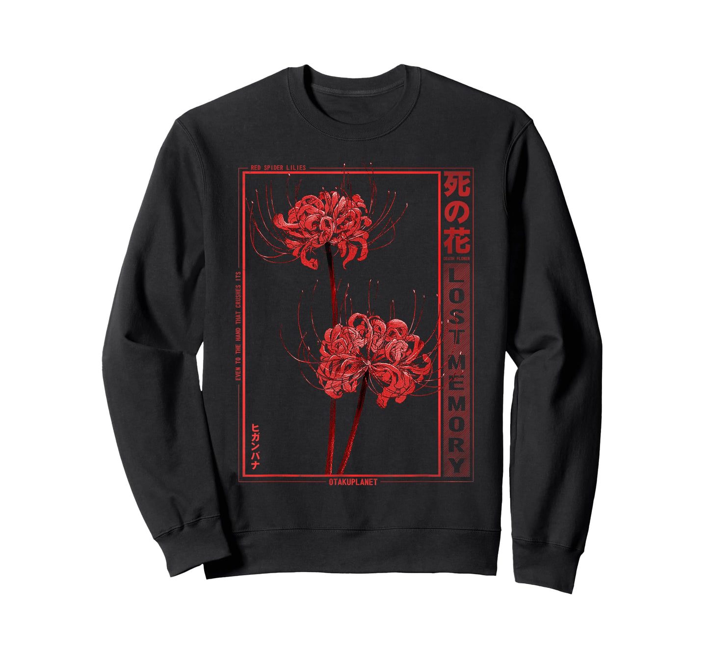 Japanese Spider Lily Soft Grunge Anime Aesthetic Flower T-Shirt