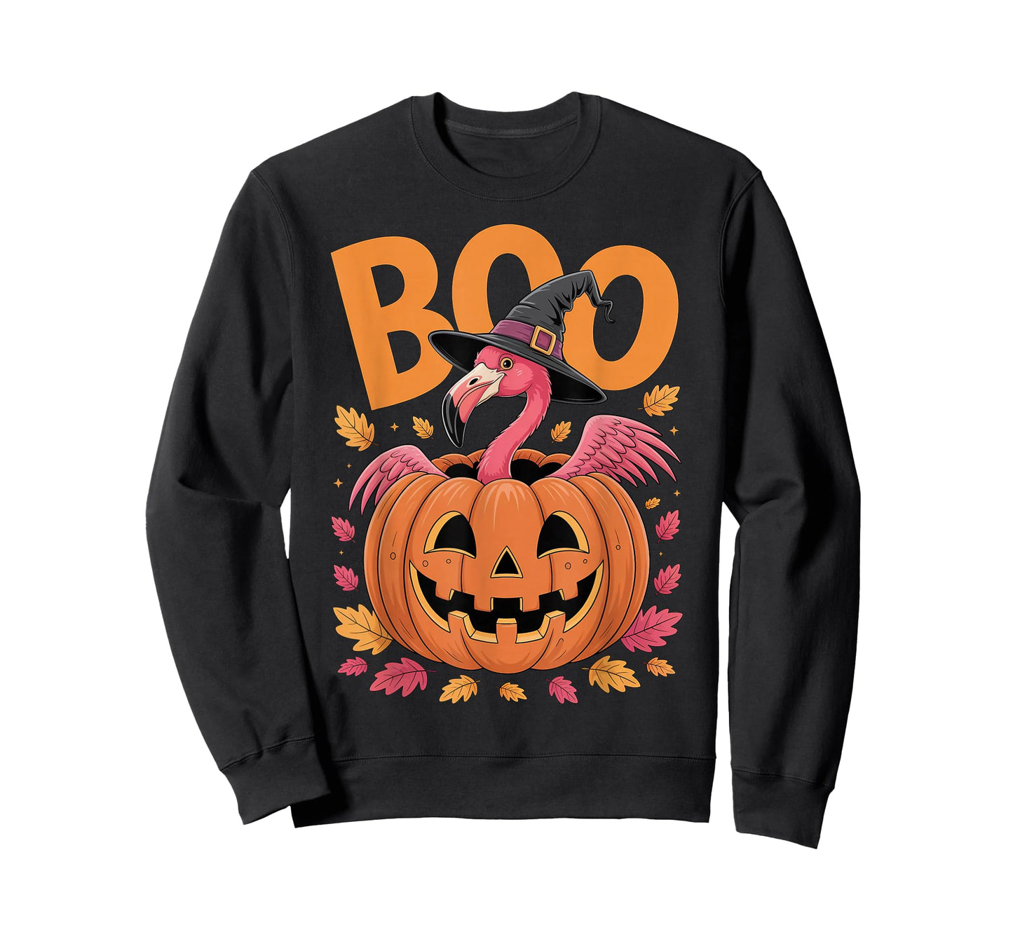 Flamingo Costume on Pumpkin Halloween Flamingo T-Shirt