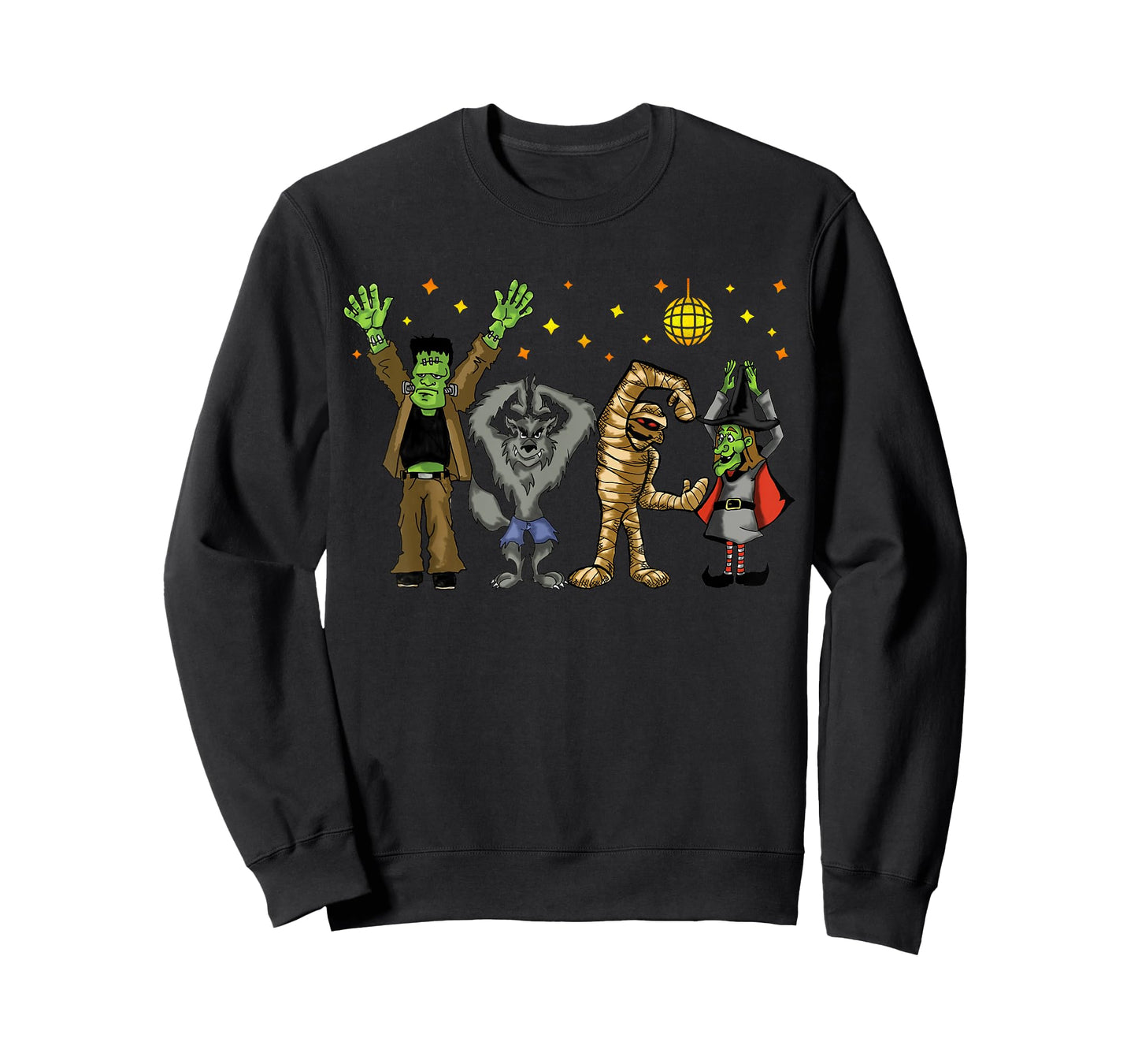 Monster Mash Tshirt Disco Dance Party Halloween Group Tshirt T-Shirt