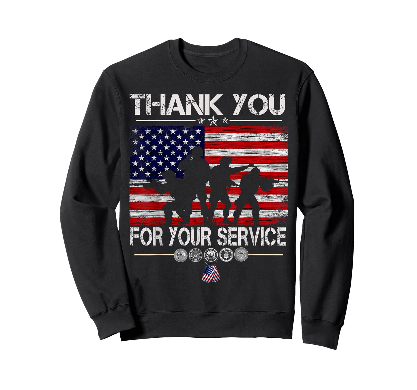 Thank You For Your Service Patriotic Veterans Day T-Shirt