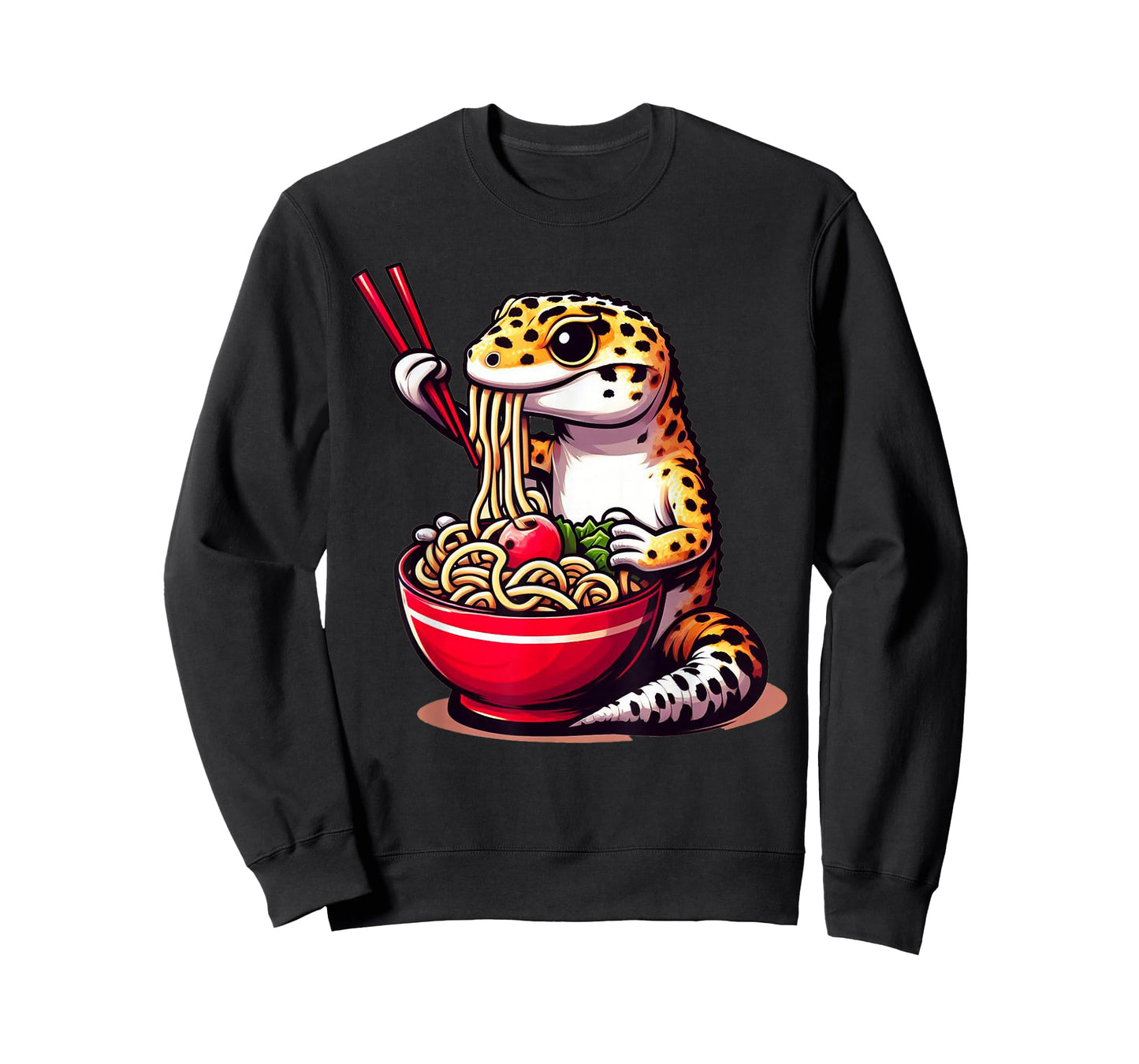 Gecko Anime Japanese Kawaii Ramen Reptile Leopard Gecko T-Shirt