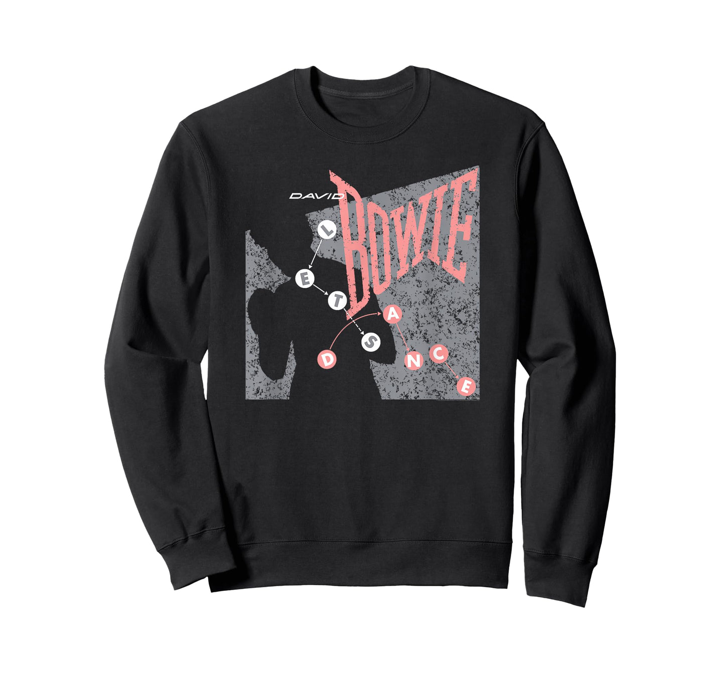 David Bowie Let's Dance Pink and Grey T-Shirt