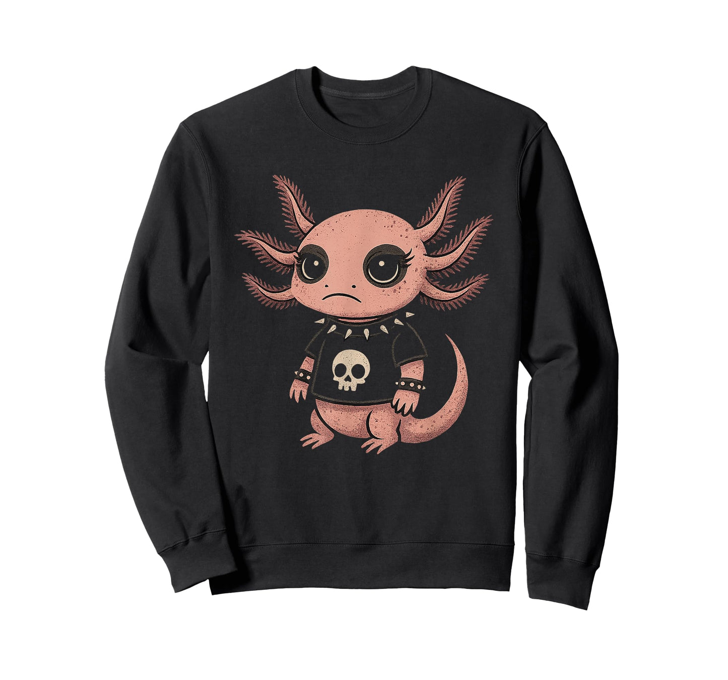 Womens Goth Goth Girls Emo Girl Gothic Emo Axolotl T-Shirt