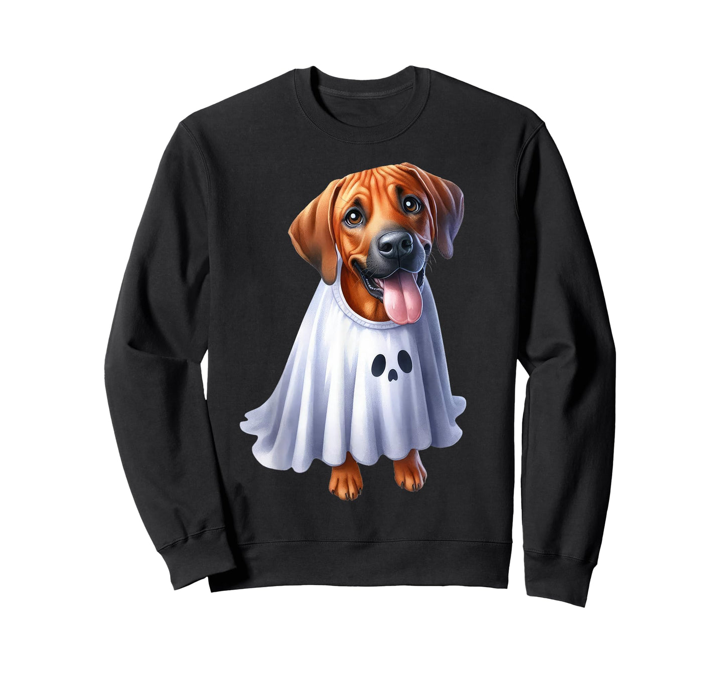 Funny Ghost Rhodesian Ridgeback Dog Lover Halloween Costume T-Shirt