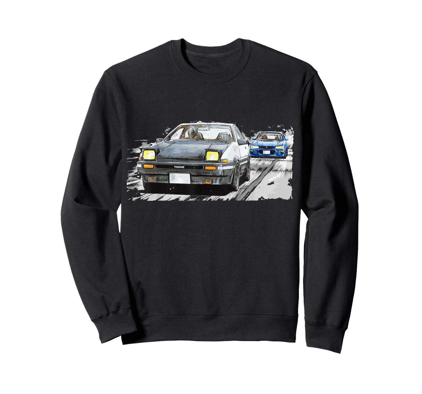 JDM Car Street Drift Race - 86 VS gc8 version 5 anime rally T-Shirt