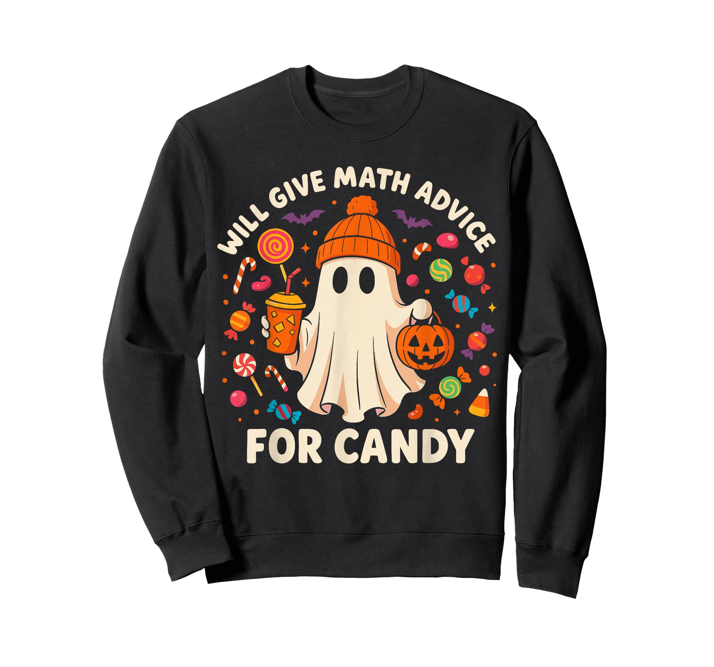 Will Give Math Advice for Candy, Cute Teacher Halloween T-Shirt