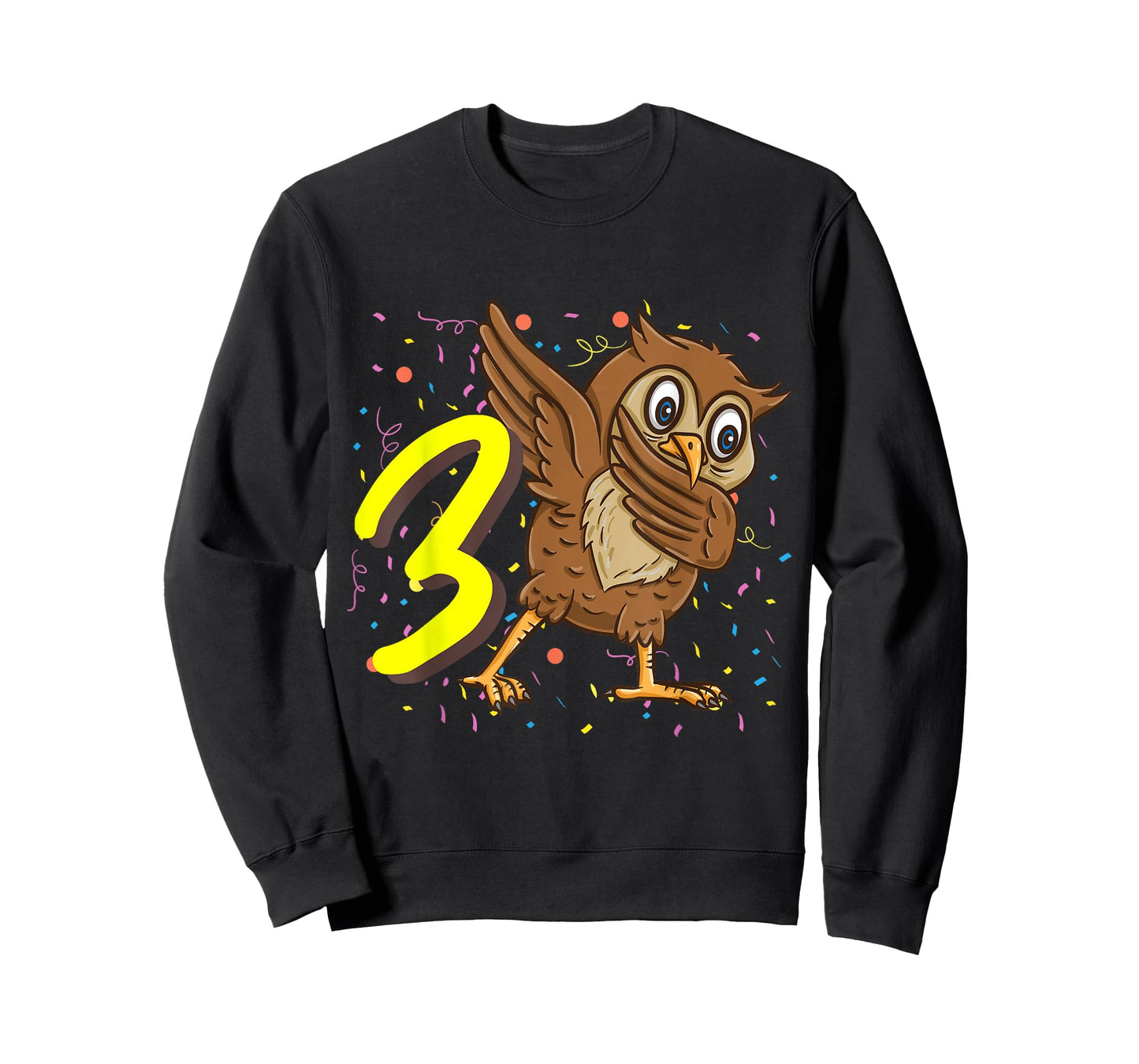 3 Year Old Owl Bird Birthday T-Shirt