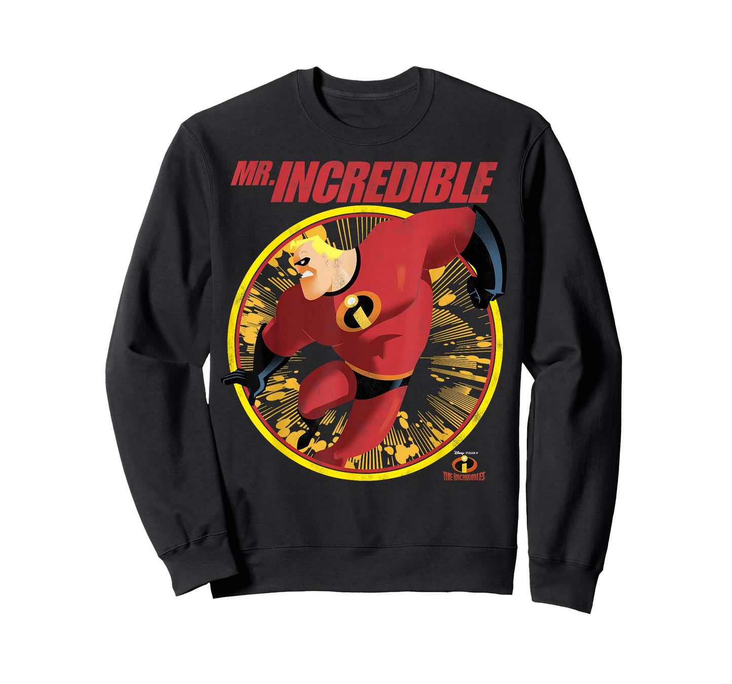 Disney Pixar The Incredibles Mr. Incredible Distressed Badge T-Shirt