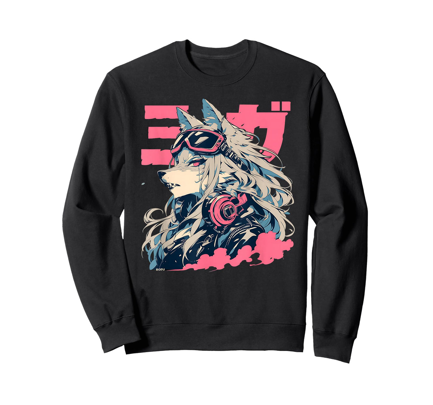 Goth Grunge Demon Anime Furry Wolf Horror Alt Aesthetic T-Shirt