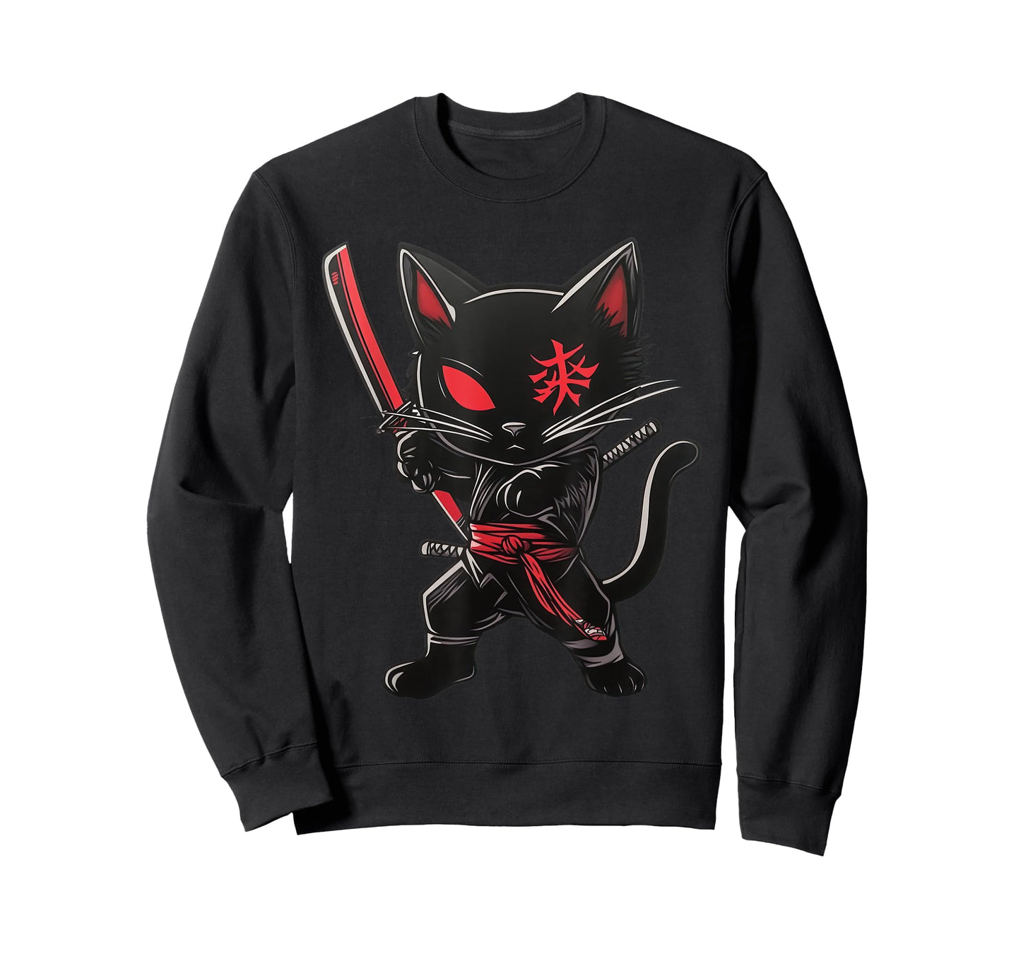 Ninja Kitten | Japanese Samurai Cat | Kawaii Ninja Cat T-Shirt