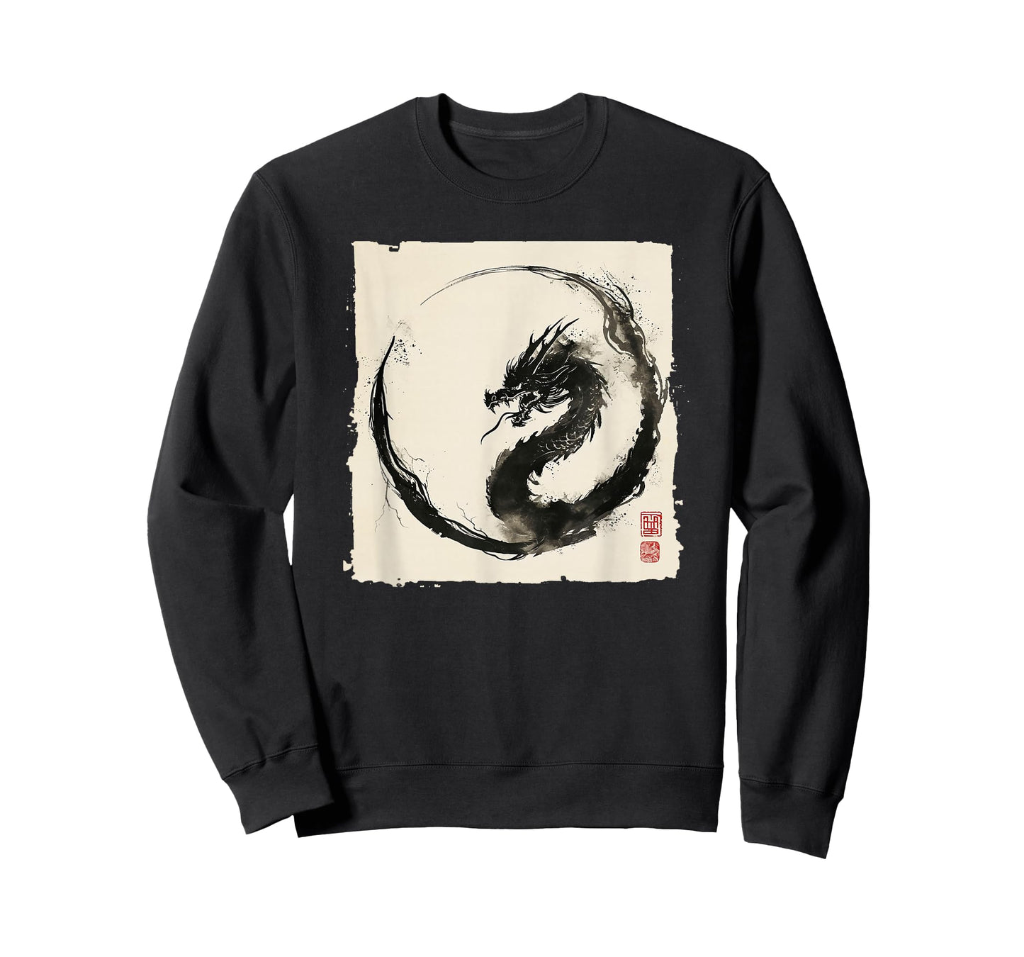 Eastern Dragon Majesty: Vintage Ink Art Collection T-Shirt