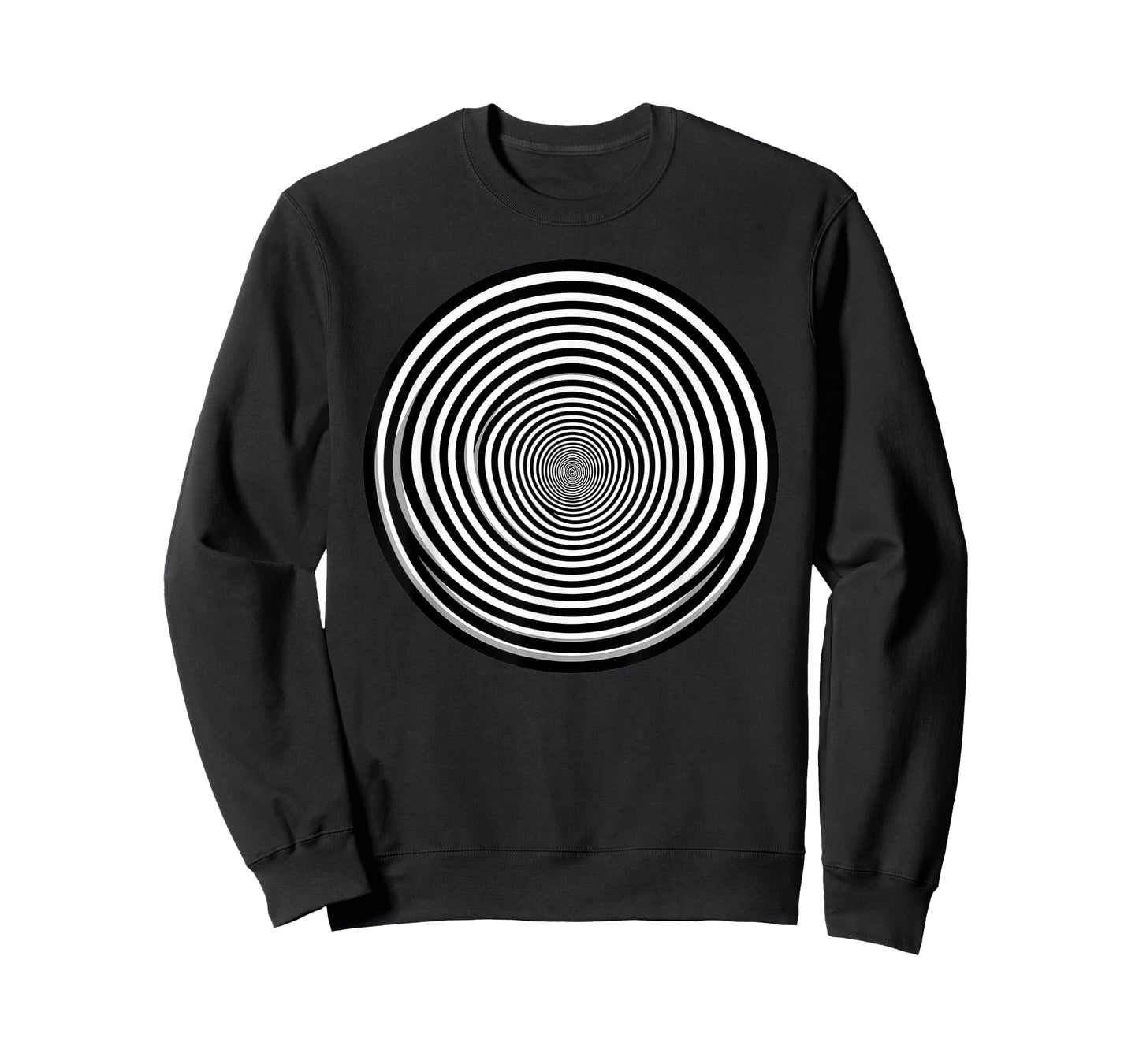 Black And White Swirl Optical Illusion T-Shirt