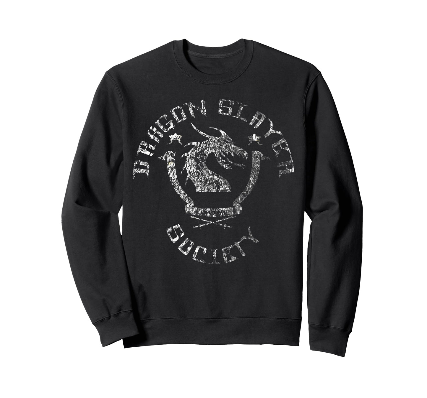 Dragon Slayer Society - Distressed Faded Nerd & Geek T Shirt T-Shirt