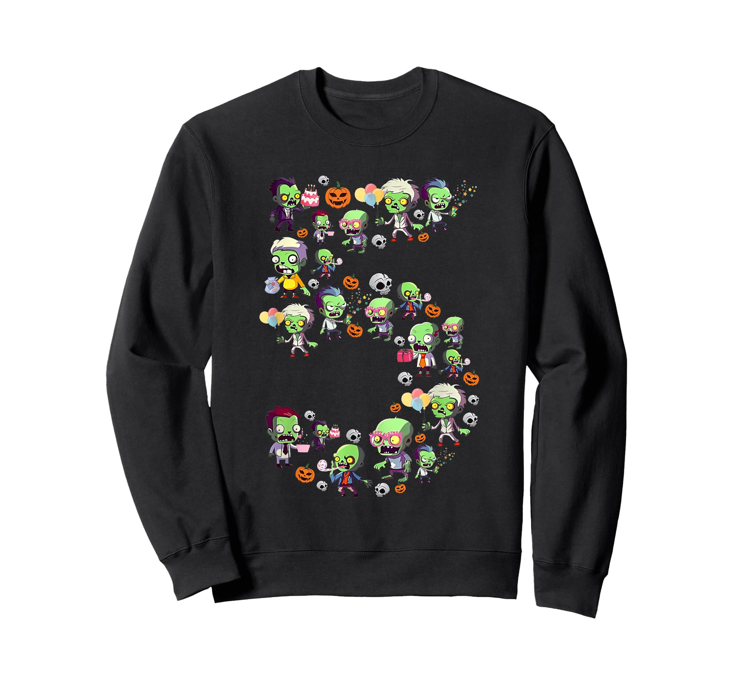 Halloween 5 Years Old Boy It's My 5th Birthday Zombie Lover T-Shirt