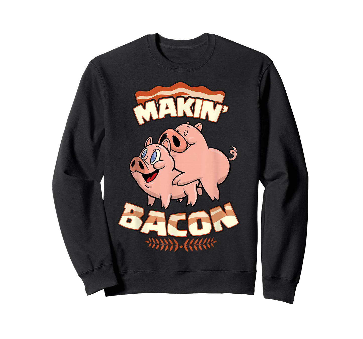 Makin' Bacon T-shirt, Pig, Funny Meatatarian, Zany Brainy T-Shirt
