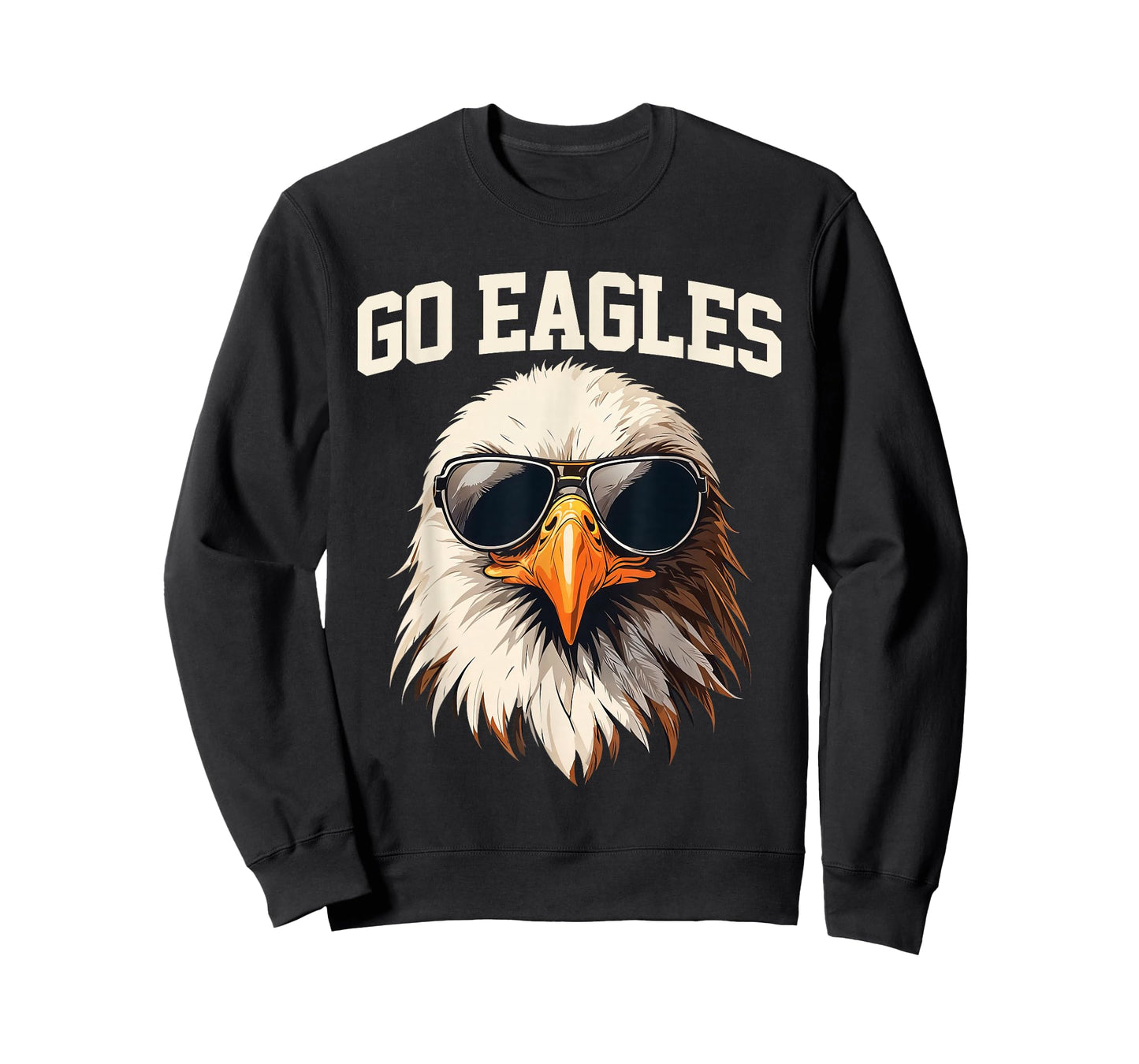 Go Eagle Flying Bird Cool Face Eagle With Sunglasses T-Shirt