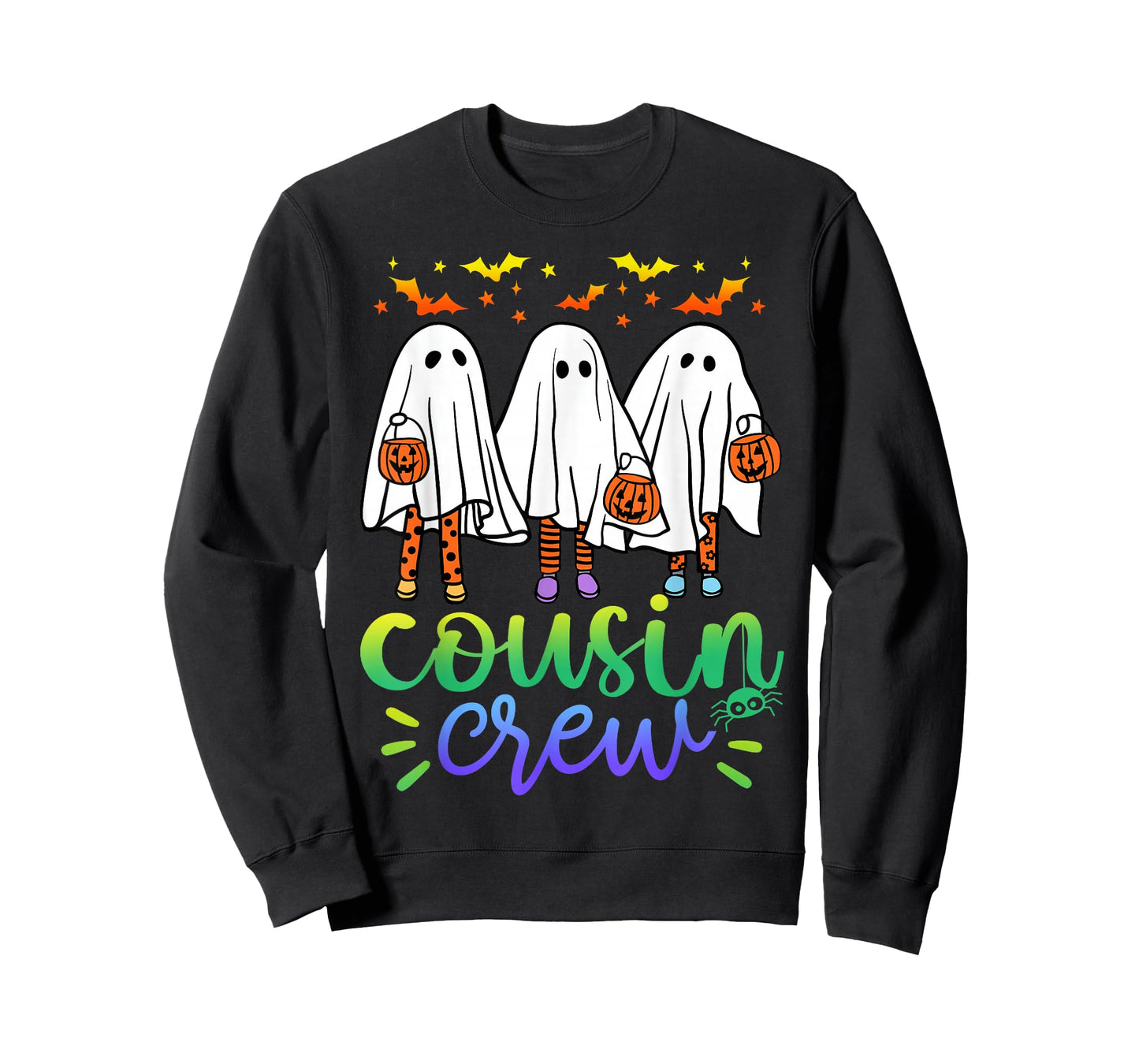 Boo Cousin Crew Halloween Ghost Trick Treat Squad Matching T-Shirt