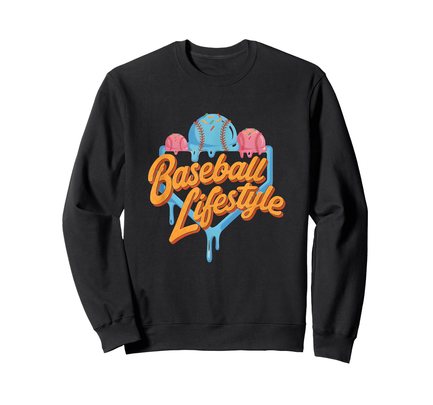 Baseball Ice Cream Drip Shirt Youth Respect The Drip T-Shirt