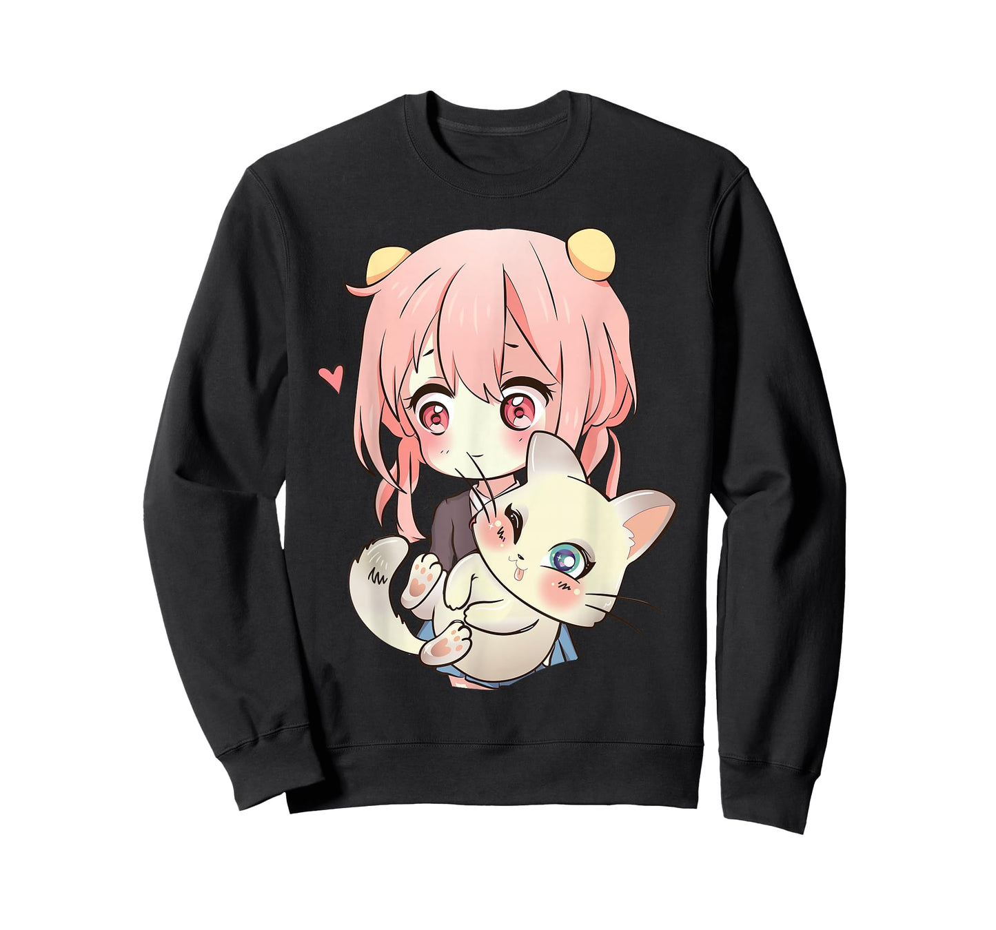 Anime and Cats Lover for Teen Manga Kawaii Graphic Otaku T-Shirt
