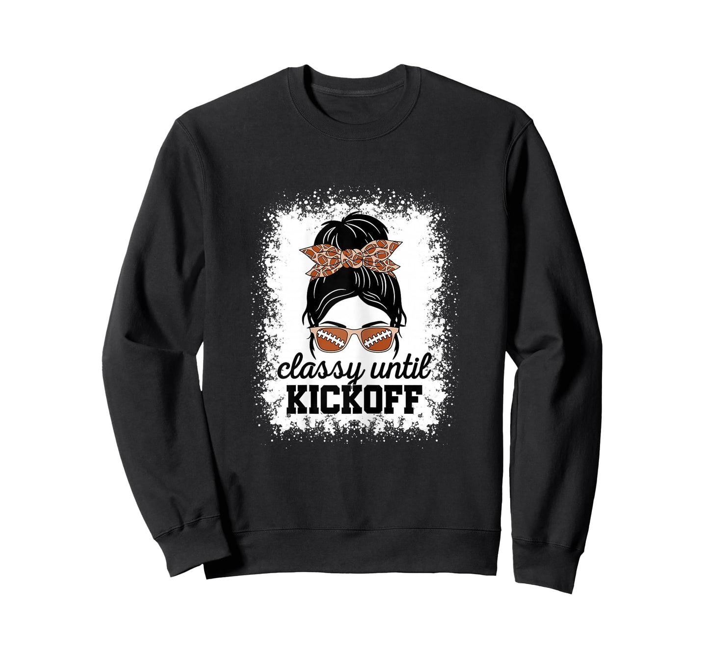 Classy Until Kickoff American Football Game Day Women Girls T-Shirt