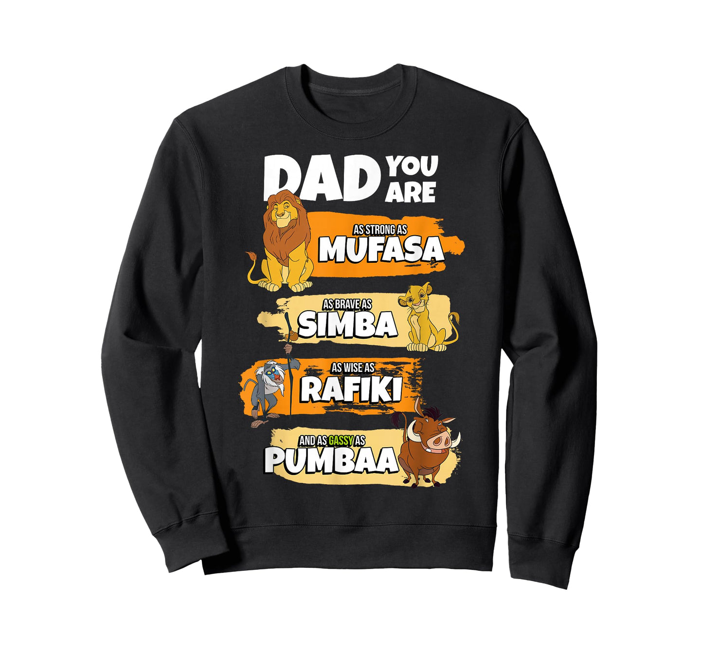 Disney The Lion King Dad You Are Word Stack Funny T-Shirt