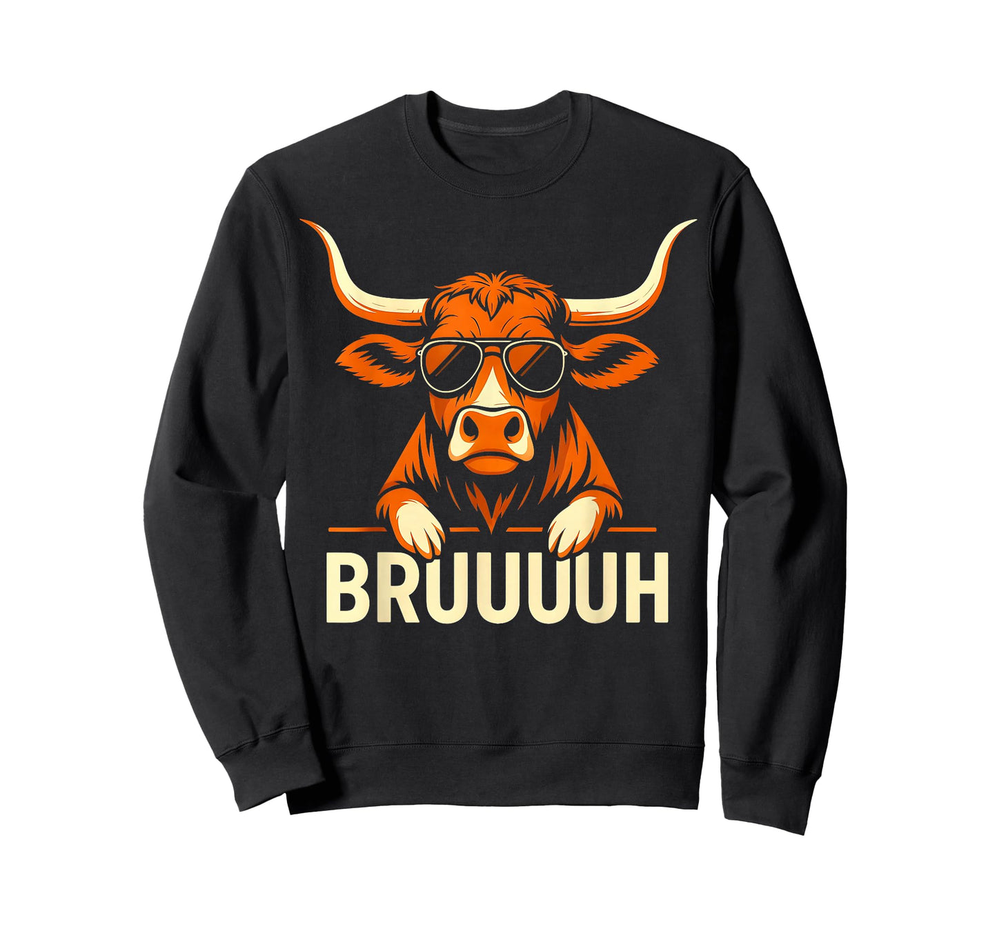 Vintage Retro Bruh Longhorn Meme Gift for Men Women Kid T-Shirt