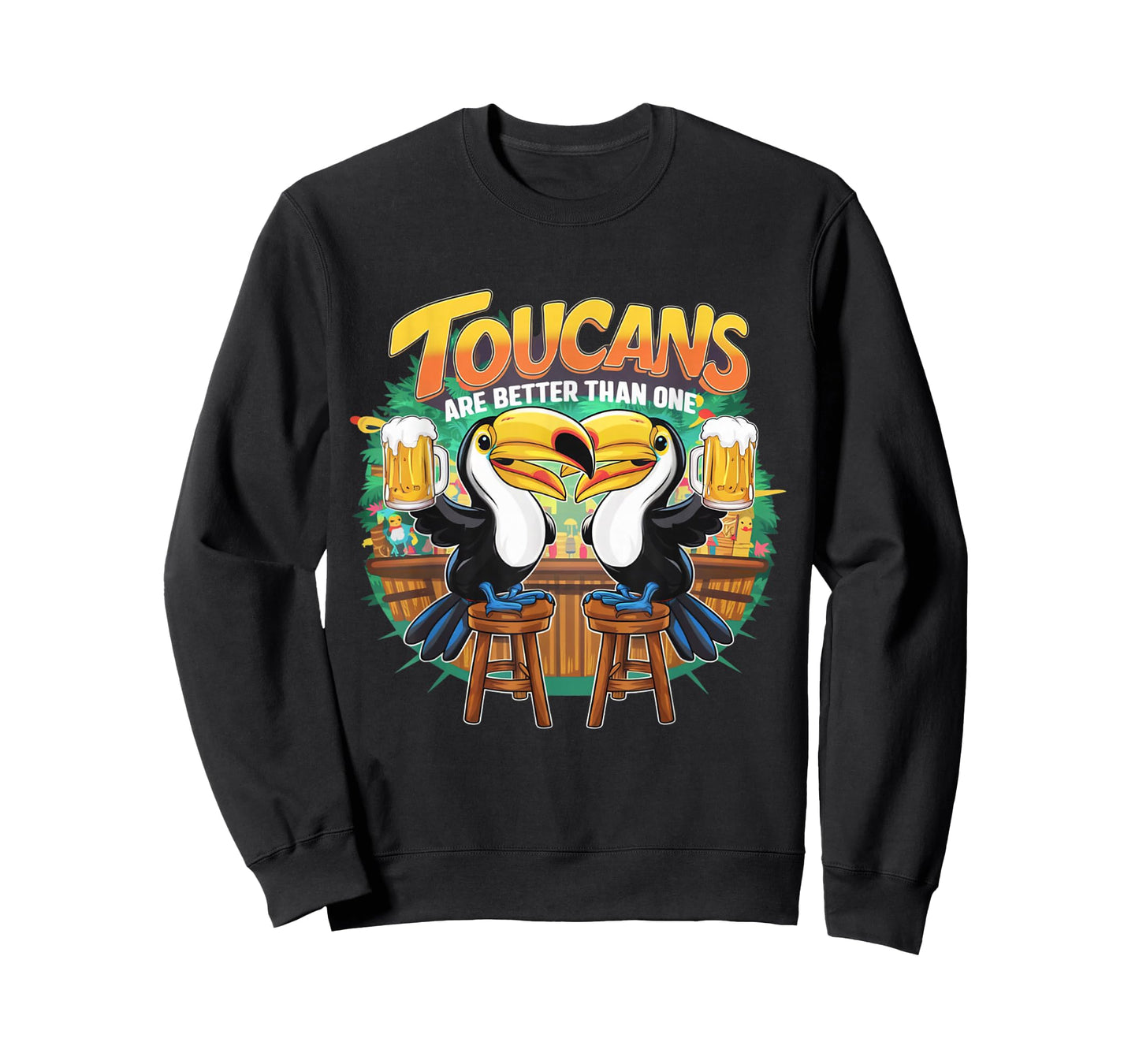 Toucans Are Better Than One Tropical Bird Beer Drinking T-Shirt
