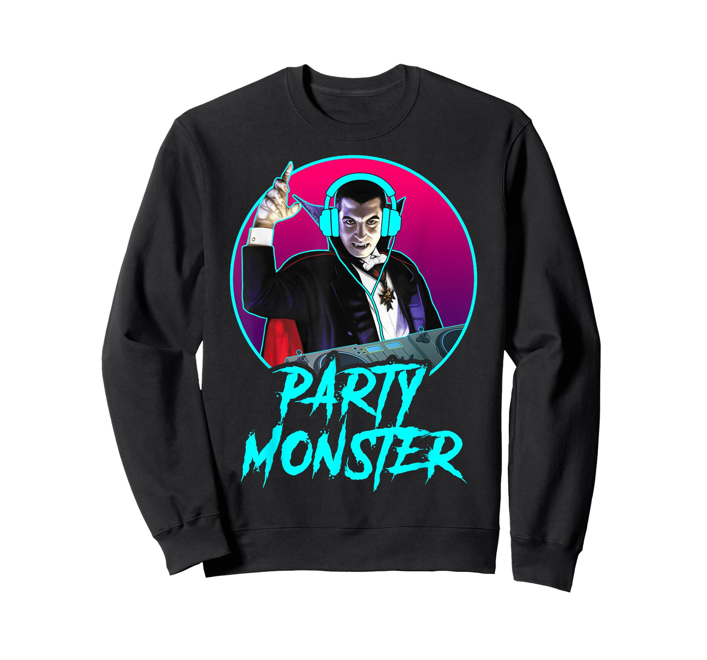 Universal Monsters Dracula Party Monster DJ T-Shirt