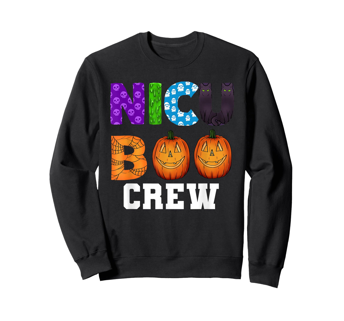 NICU Boo Crew Scary Halloween Neonatal Nurses T-Shirt