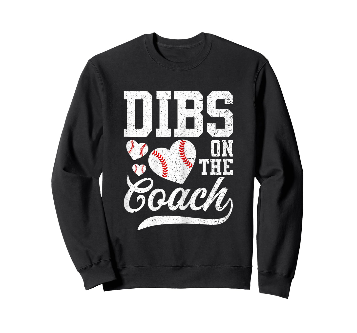 Womens Womens Dibs On The Coach - Coach's Wife Quote Baseball Mom T-Shirt