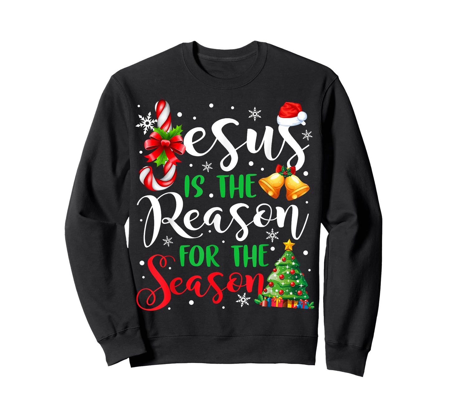 Jesus Is The Reason For The Season Christmas Xmas Christian T-Shirt