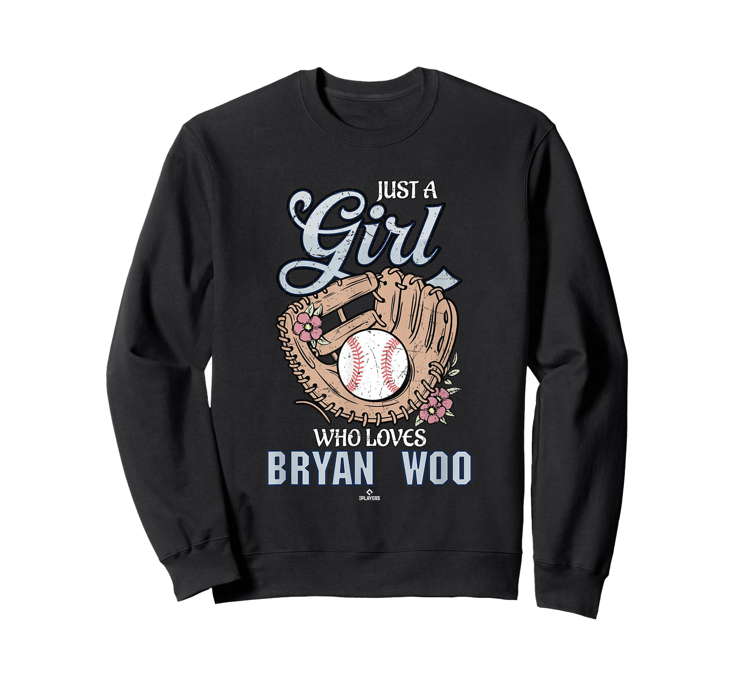 Just a Girl Who Loves Bryan Woo Seattle Baseball MLBPA T-Shirt