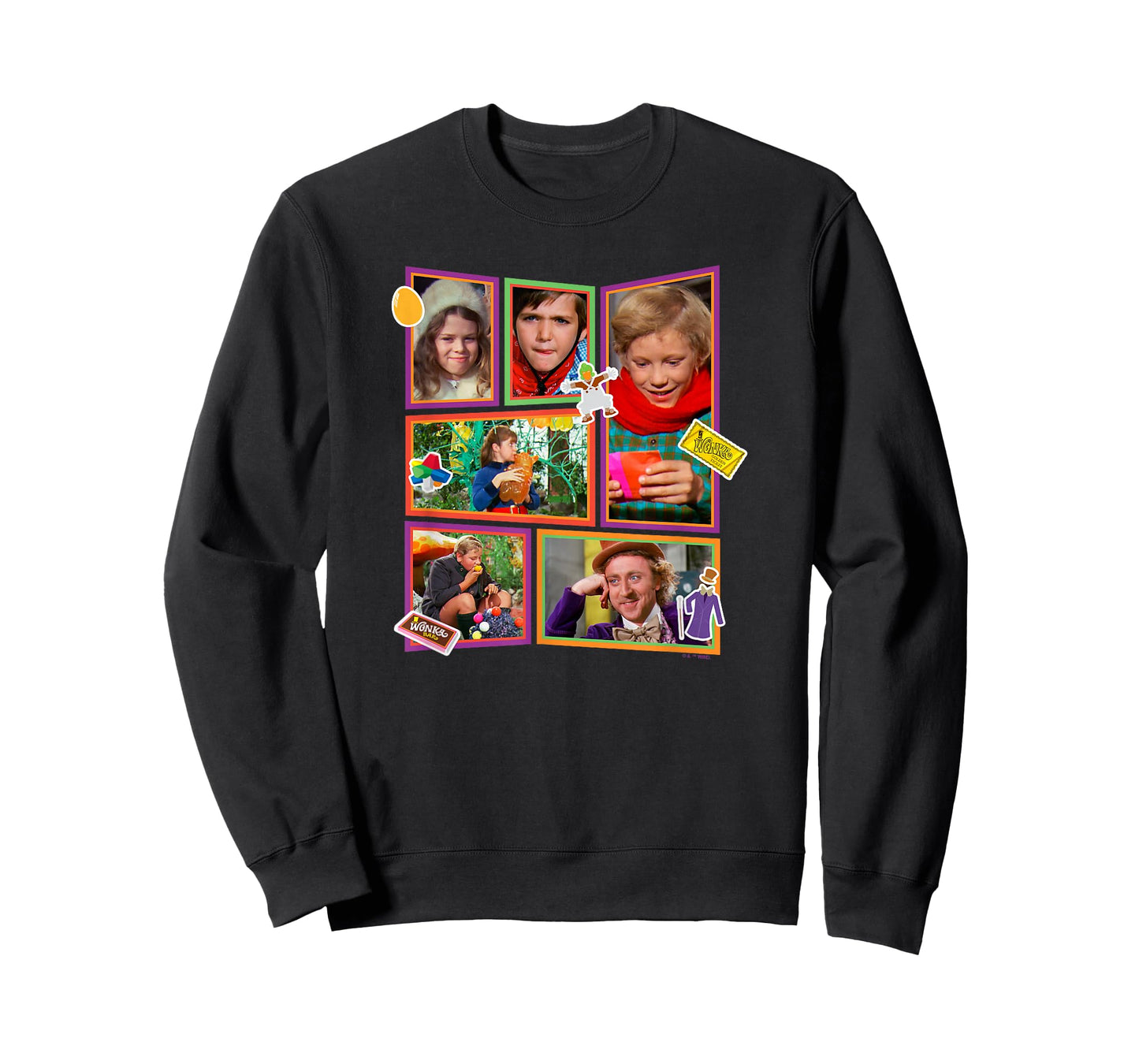 Willy Wonka And The Chocolate Factory Kids Boxed Up Frames T-Shirt