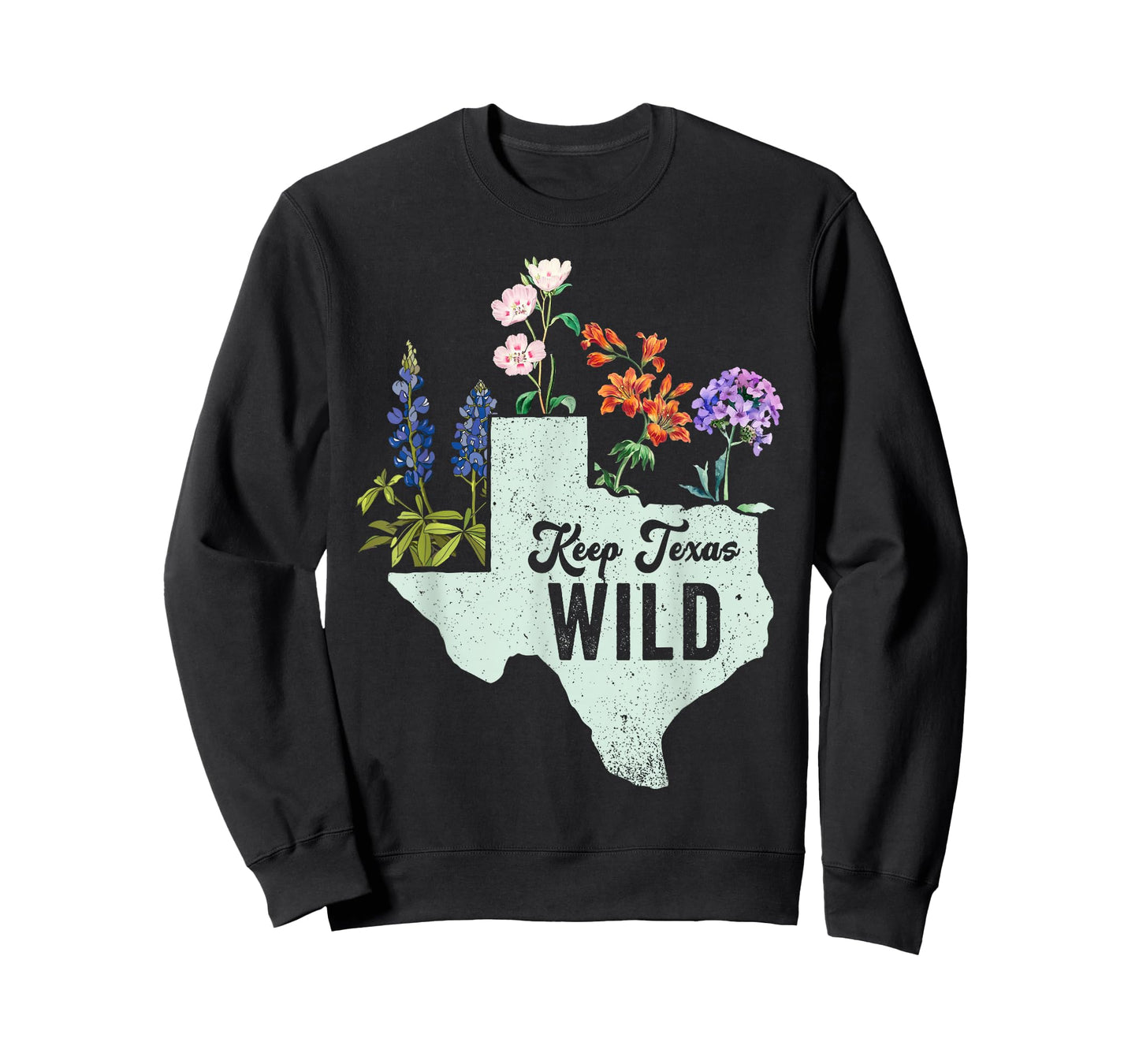 Wildflower Fields Wildflowers Bluebonnet Texas Spring T-Shirt