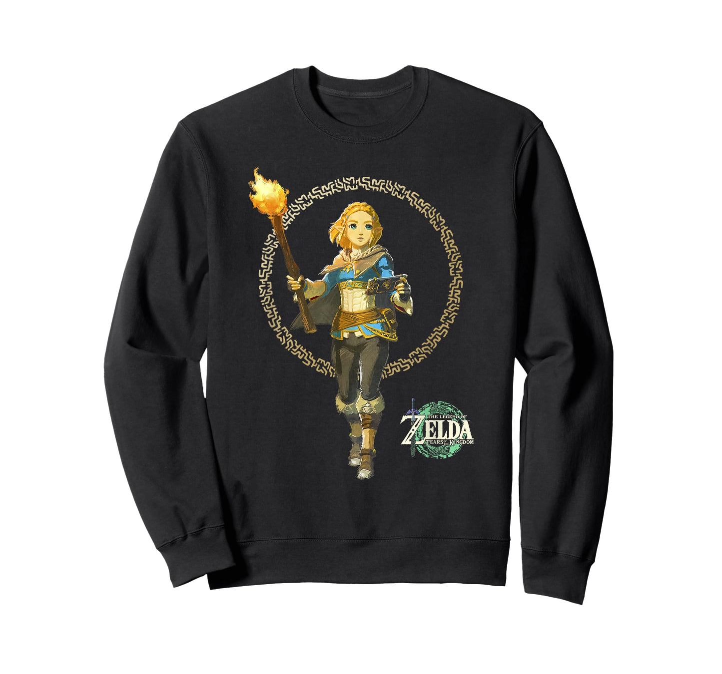 The Legend of Zelda Tears Of The Kingdom Zelda Runes Circle T-Shirt