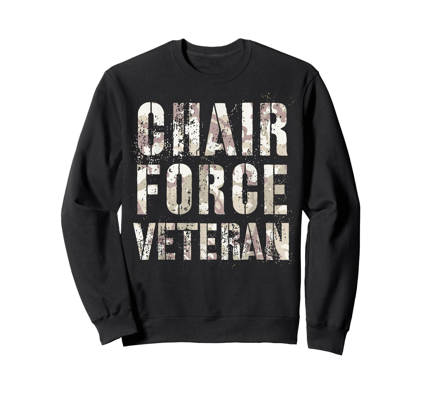 Force Veteran Airman Warrior Proud Air Troops Vintage Style Armchair T-Shirt